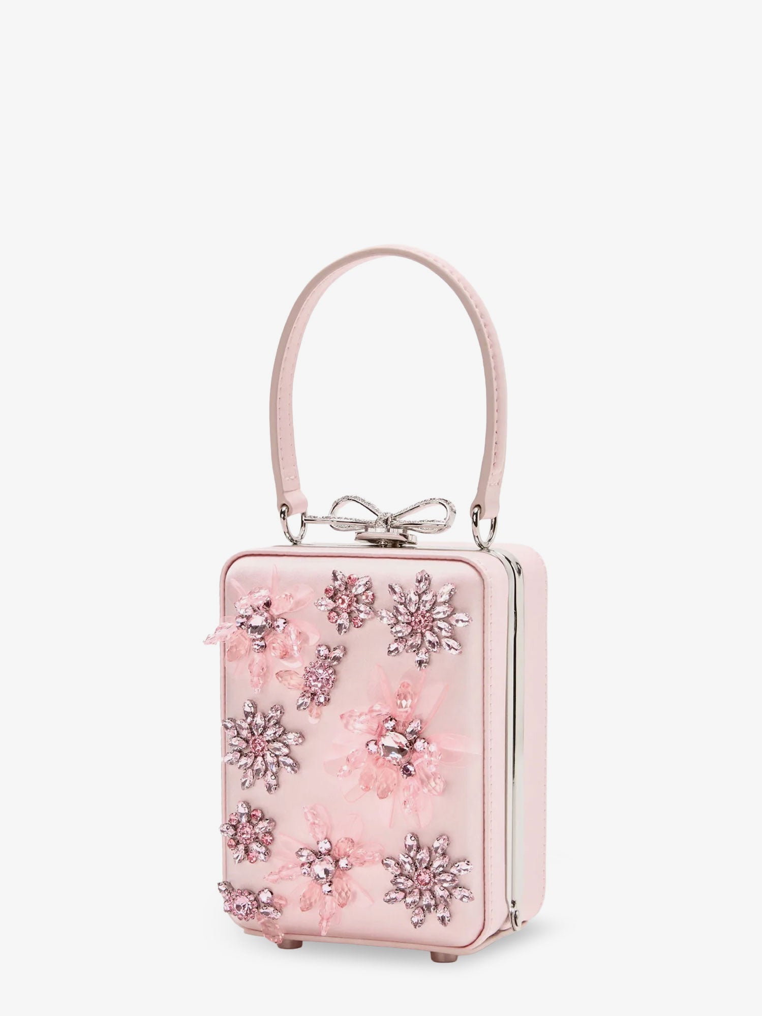 Self Portrait Women Satin Crossbody Bag With Crystal Details SELF-PORTRAIT
