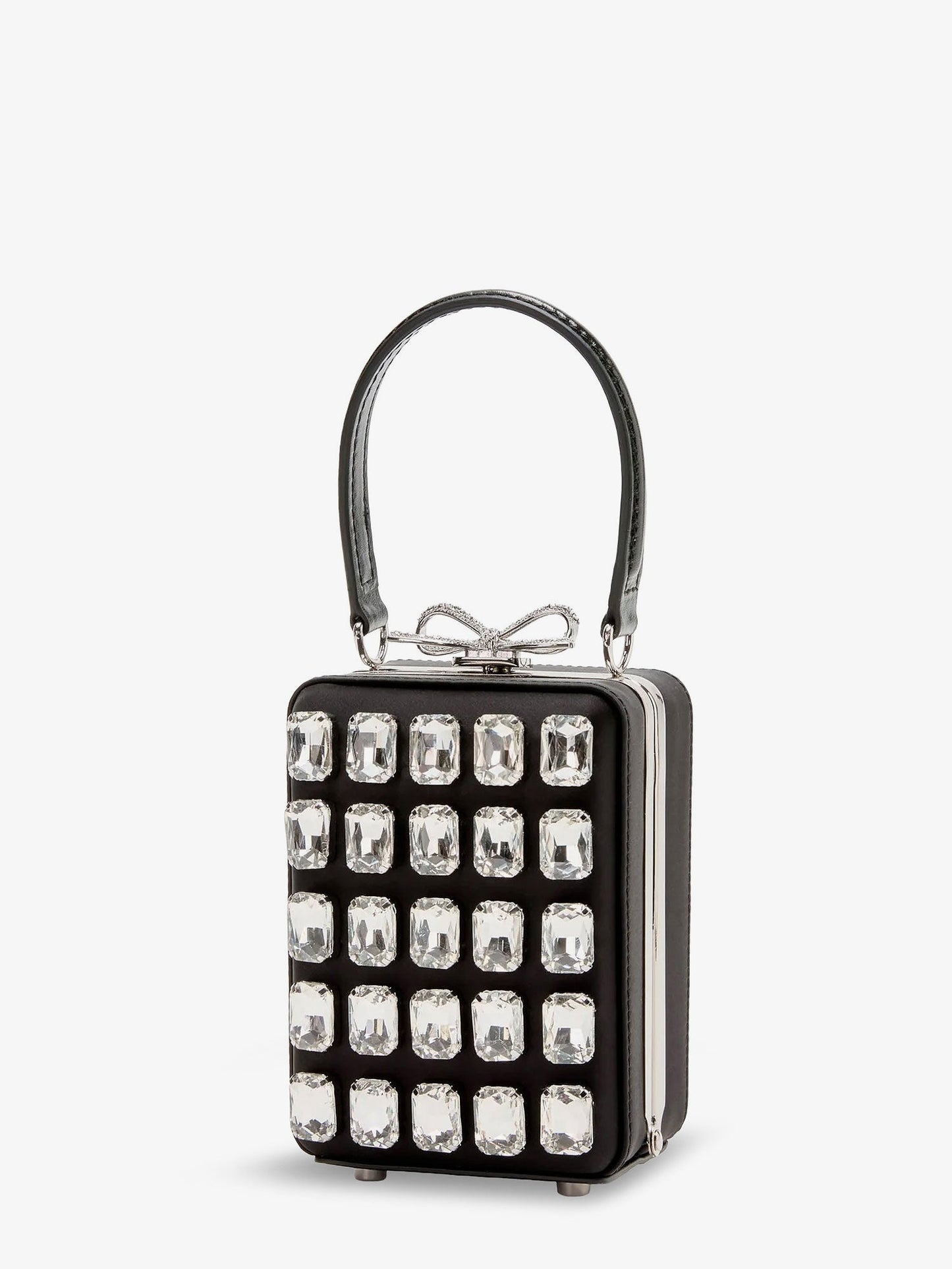 Self Portrait Women Satin Shoulder Bag With Crystals SELF-PORTRAIT