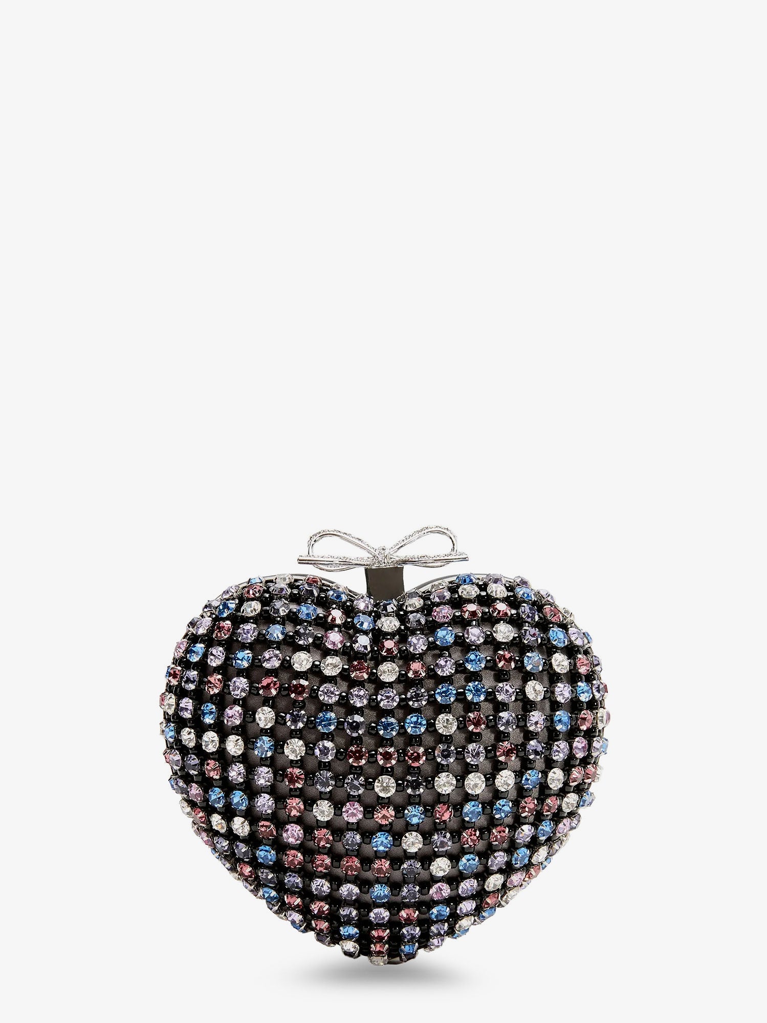 Self Portrait Women Crystal Heart Clutch Bag SELF-PORTRAIT