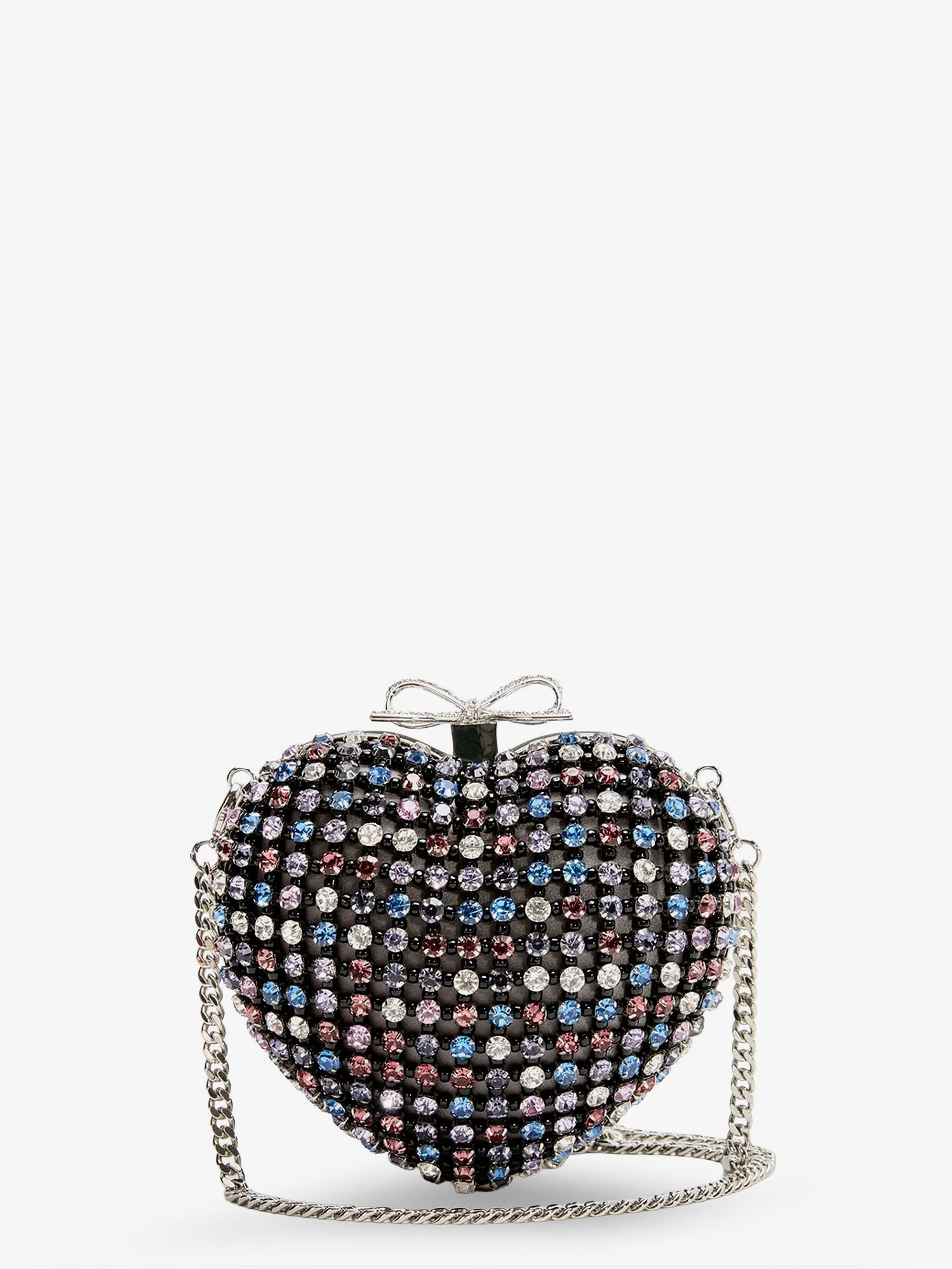Self Portrait Women Crystal Heart Clutch Bag SELF-PORTRAIT