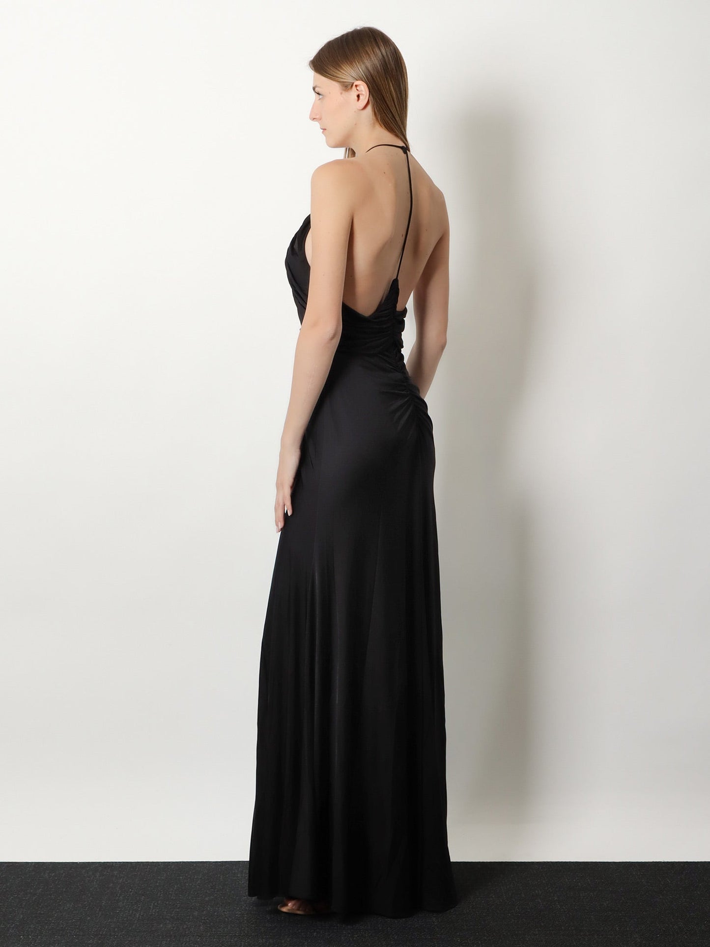 Self Portrait Women Gathered Jersey Long Dress SELF-PORTRAIT