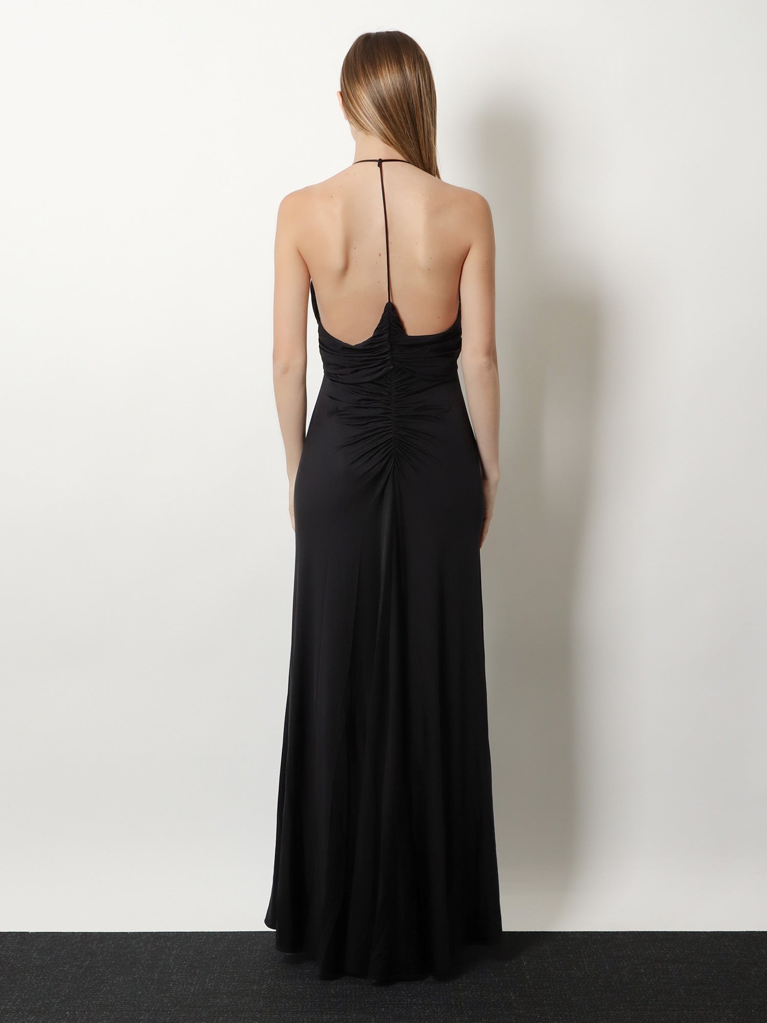 Self Portrait Women Gathered Jersey Long Dress SELF-PORTRAIT
