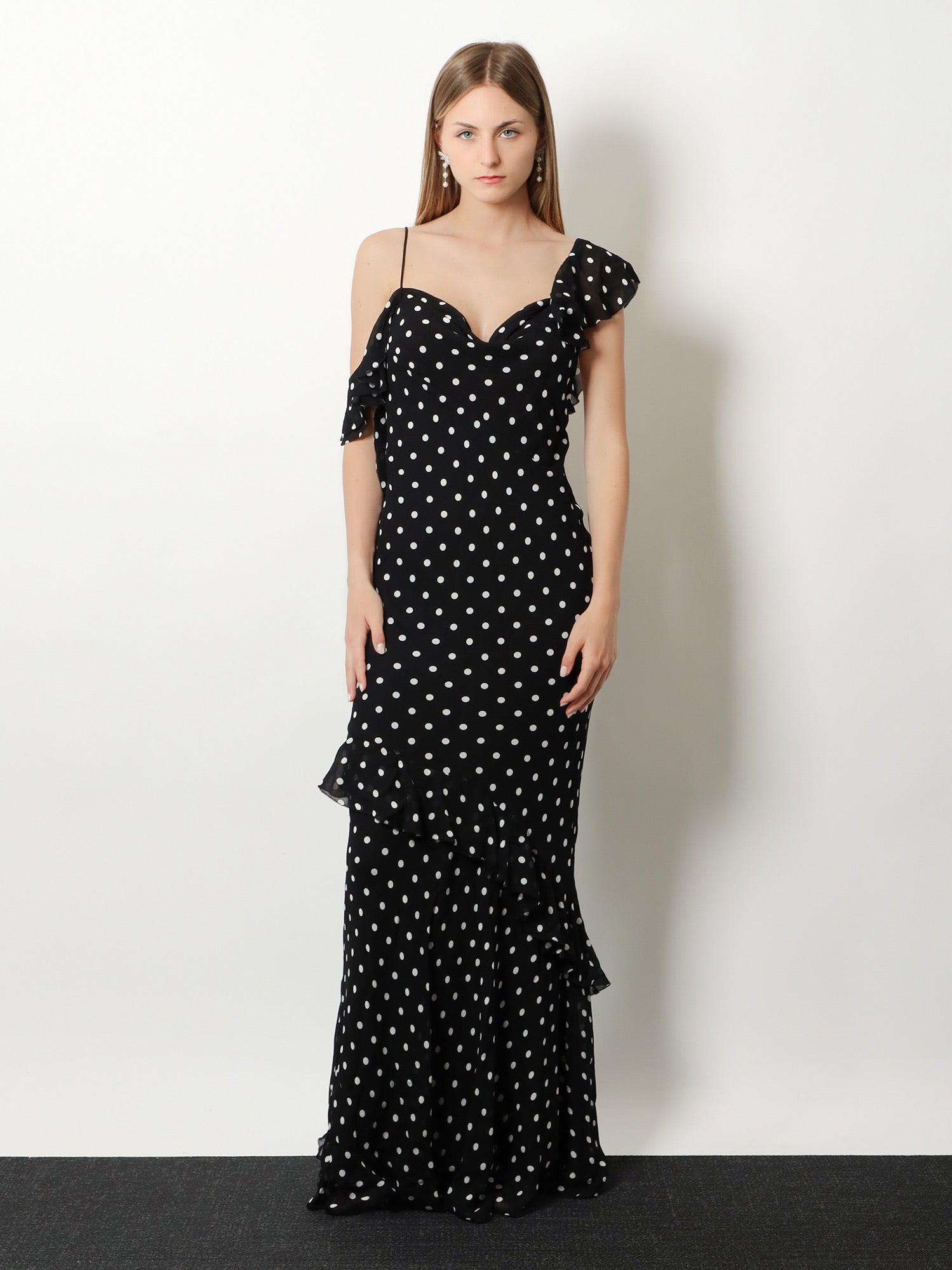 Self Portrait Women Polka-Dots Viscose Dress SELF-PORTRAIT