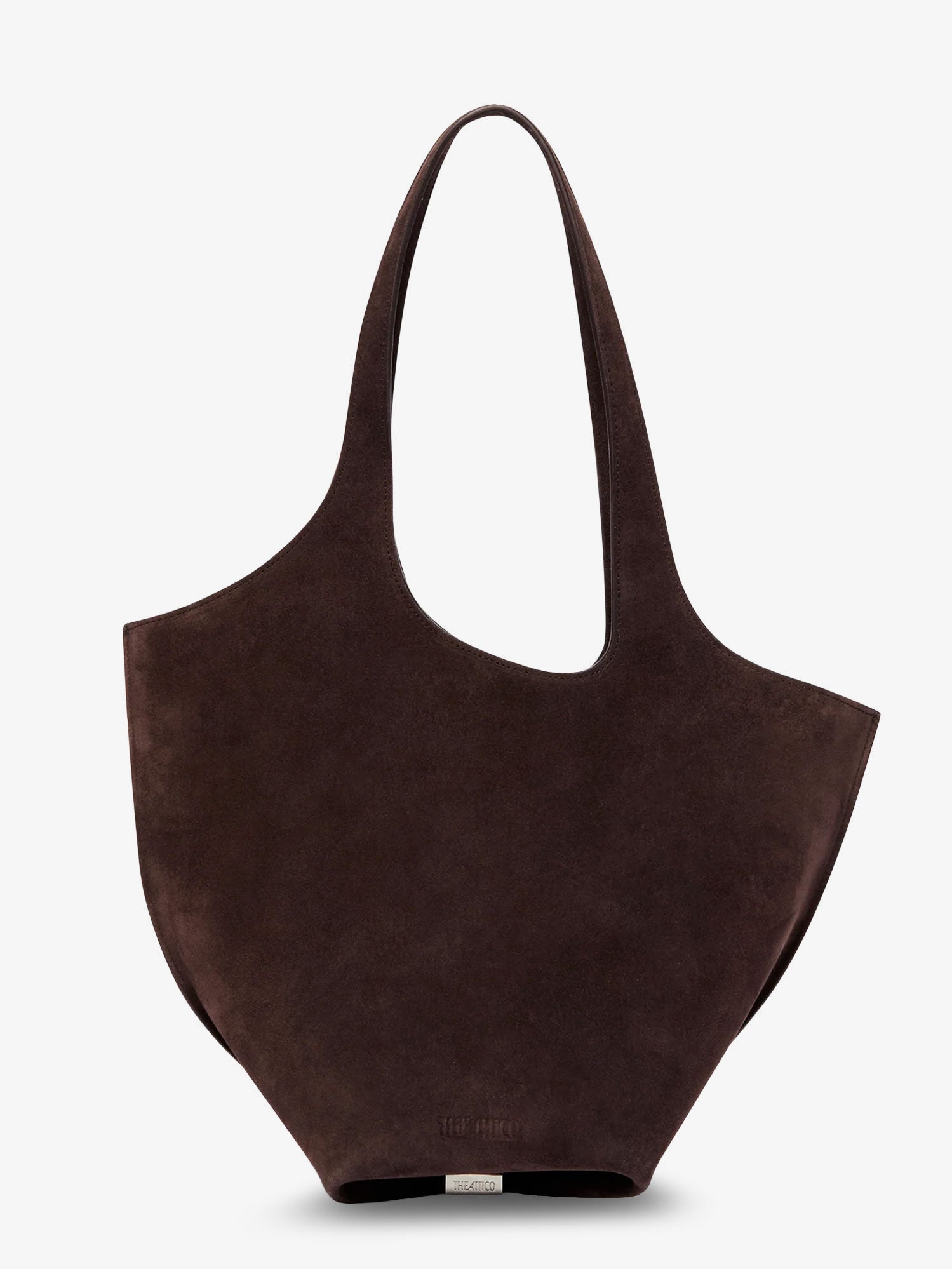 The Attico Women La Scoop Suede Shoulder Bag THE ATTICO