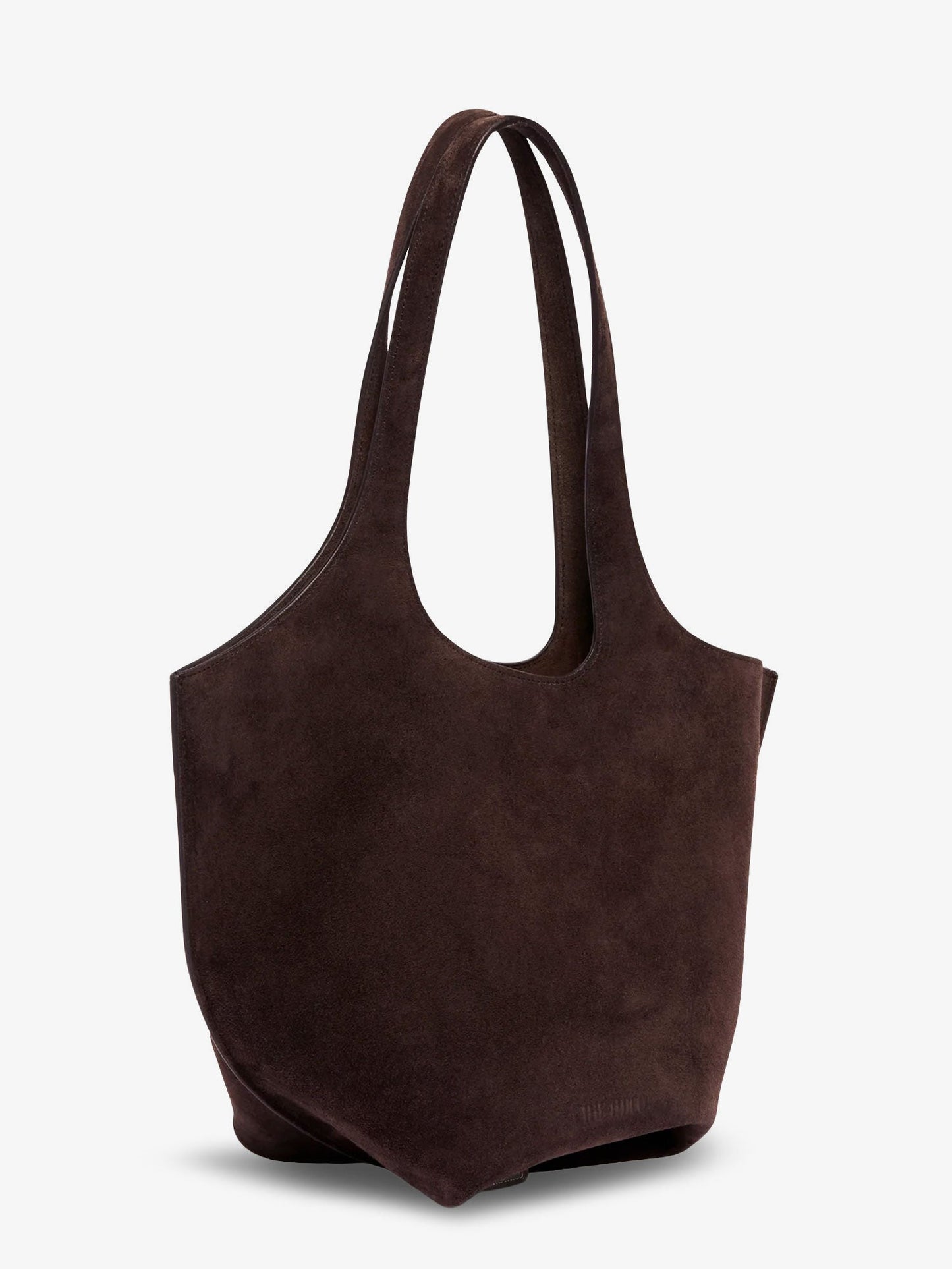 The Attico Women La Scoop Suede Shoulder Bag THE ATTICO