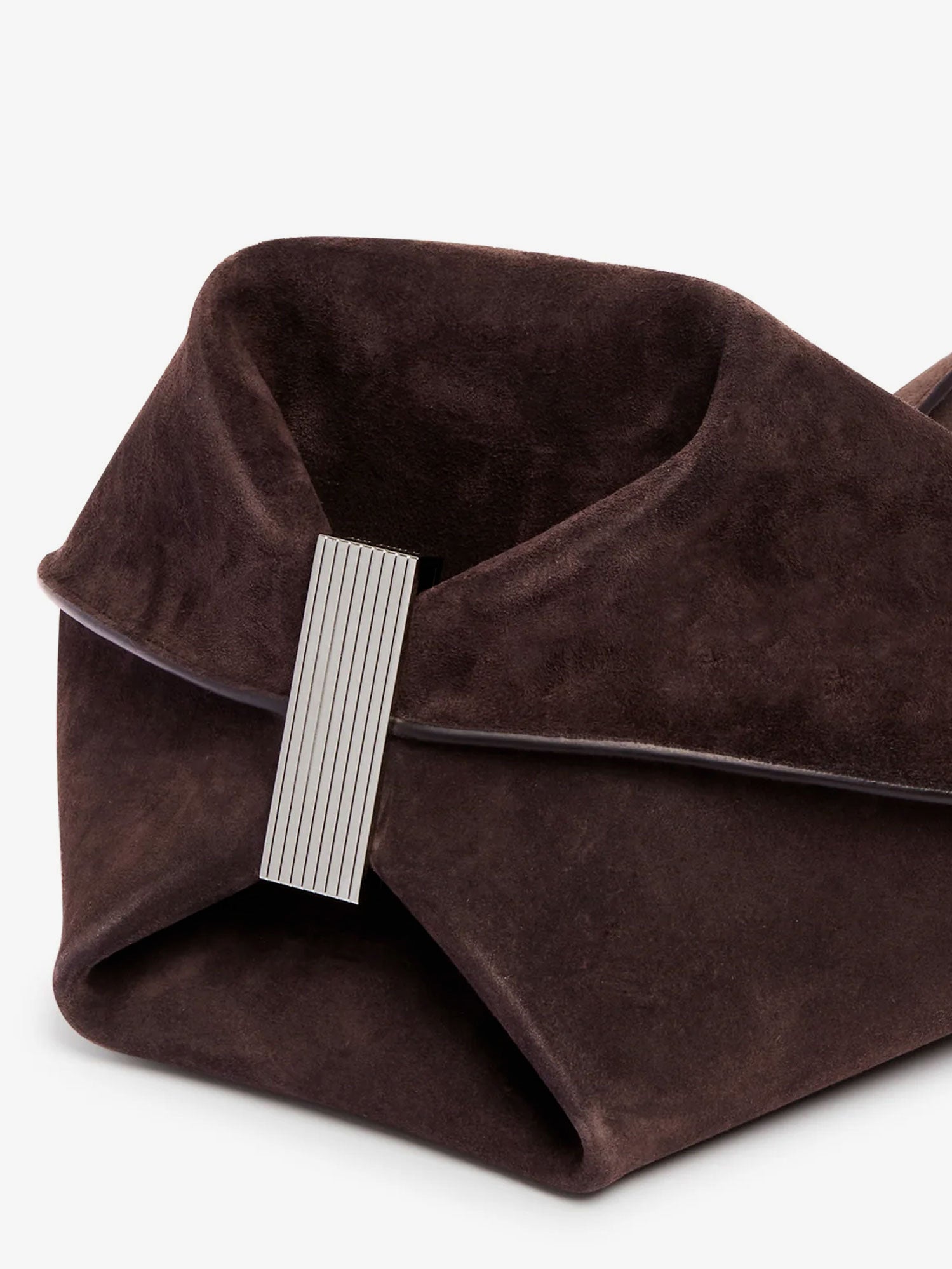 The Attico Women La Scoop Suede Shoulder Bag THE ATTICO
