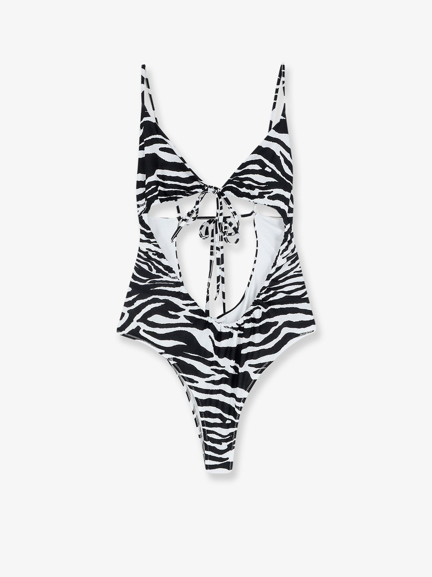 The Attico Women One-Piece Swimsuit With Zebra Print THE ATTICO