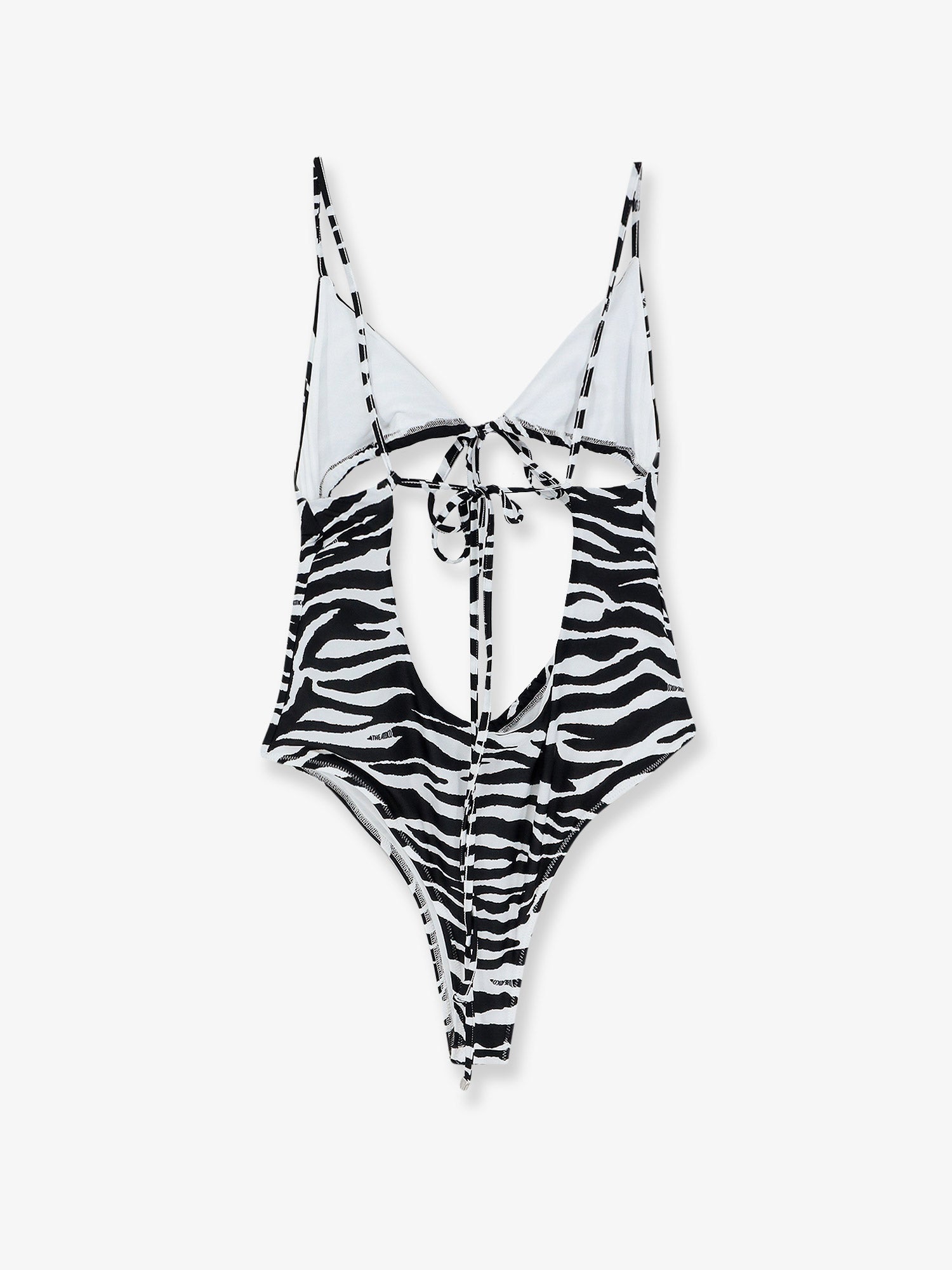 The Attico Women One-Piece Swimsuit With Zebra Print THE ATTICO