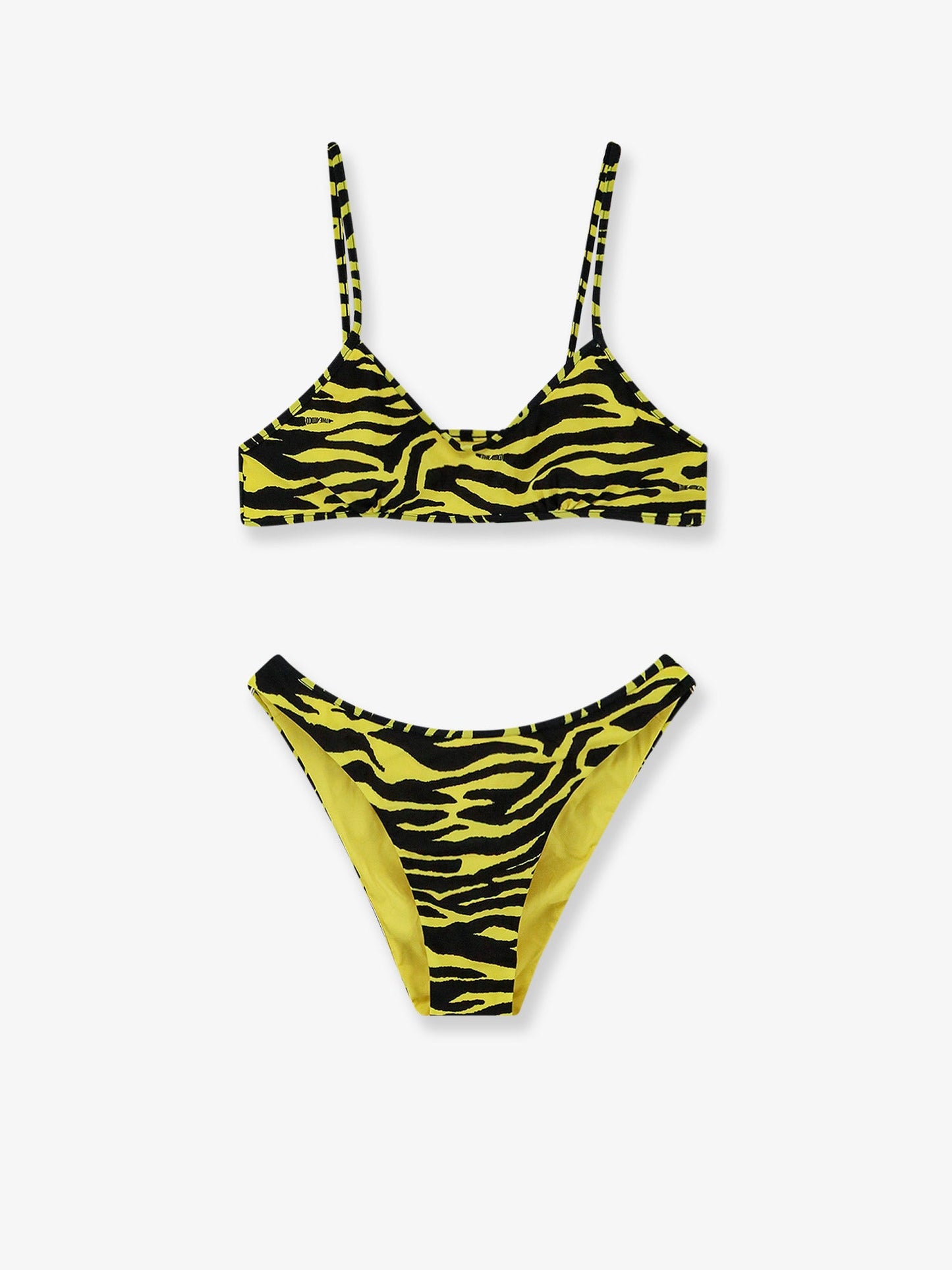 The Attico Women The Attico Il Primo Bagno Lycra Swimsuit With Zebra Print THE ATTICO