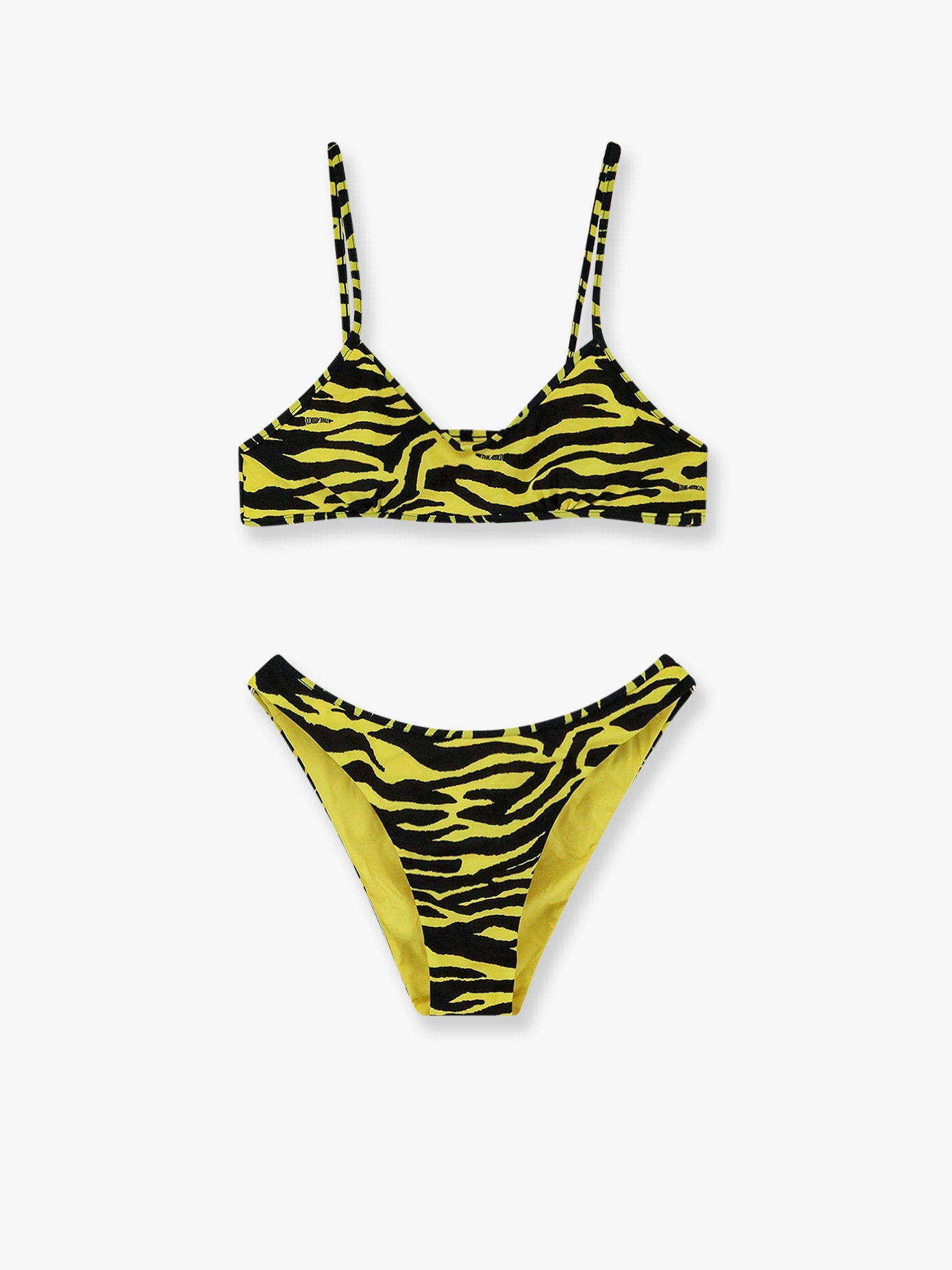 The Attico Women The Attico Il Primo Bagno Lycra Swimsuit With Zebra Print THE ATTICO