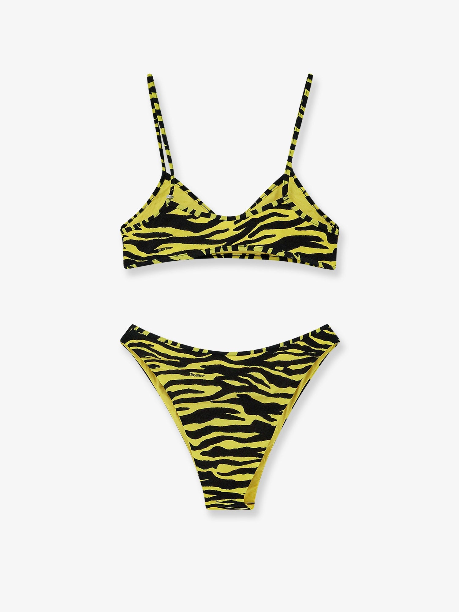 The Attico Women The Attico Il Primo Bagno Lycra Swimsuit With Zebra Print THE ATTICO