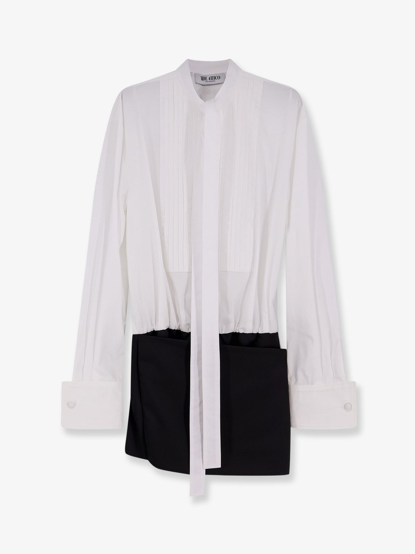 The Attico Women Black/White Mini Dress THE ATTICO