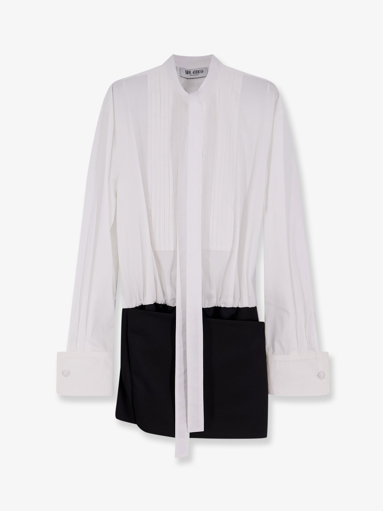 The Attico Women Black/White Mini Dress THE ATTICO
