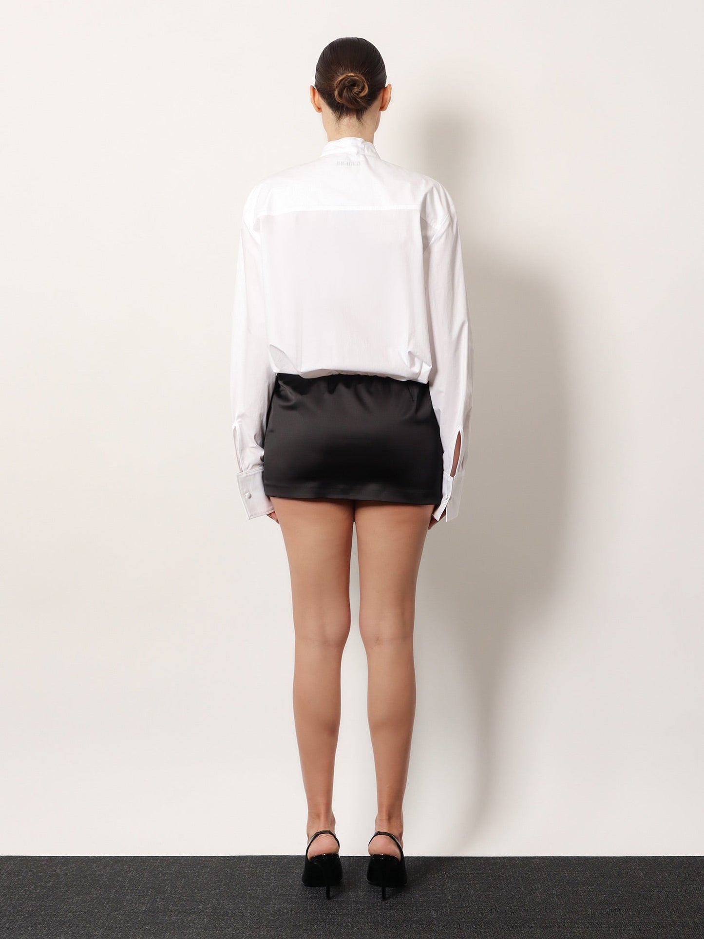 The Attico Women Black/White Mini Dress THE ATTICO