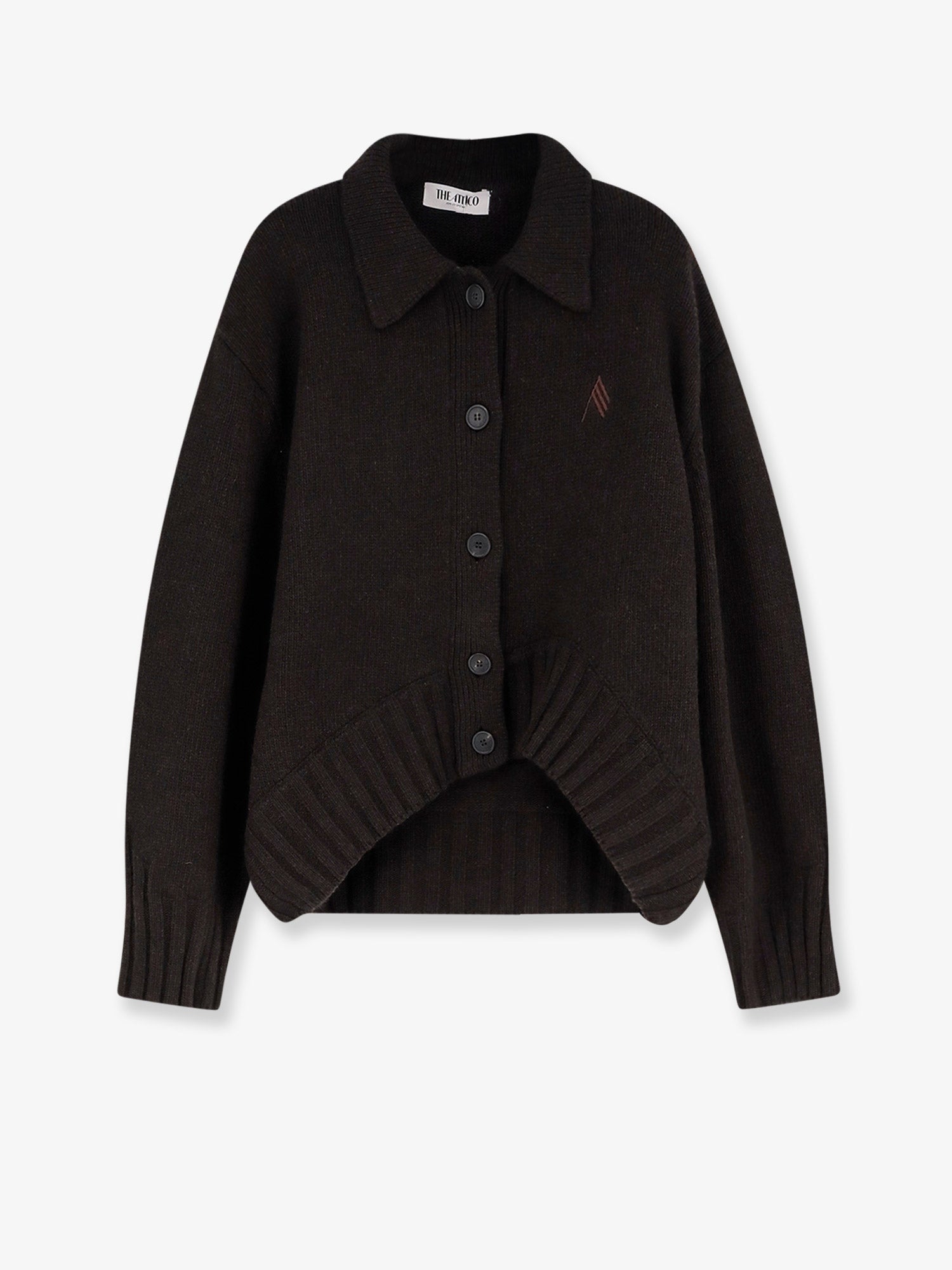The Attico Women Virgin Wool And Cashmere Blend Cardigan THE ATTICO