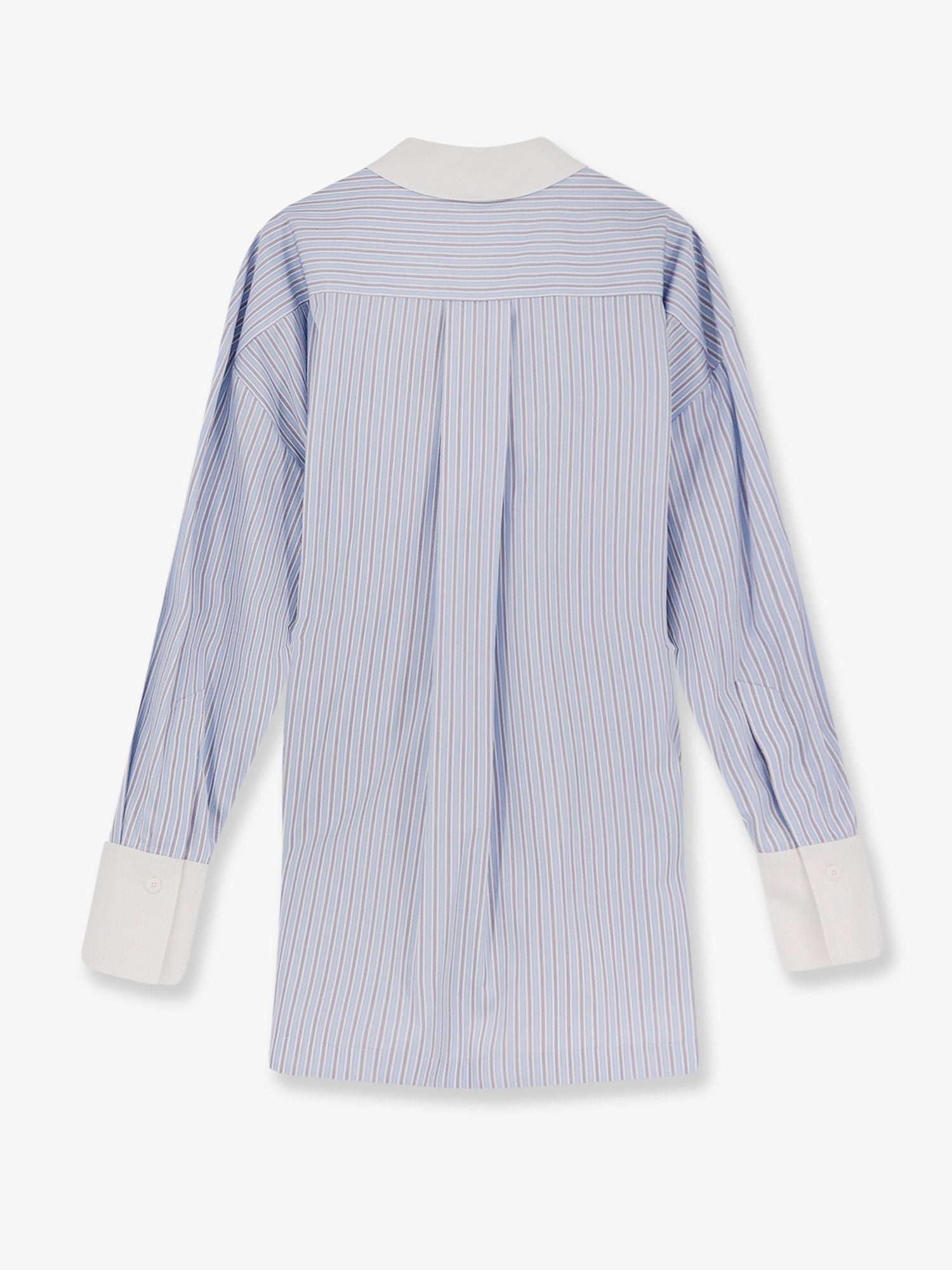 The Attico Women Oversize Striped Cotton Shirt THE ATTICO