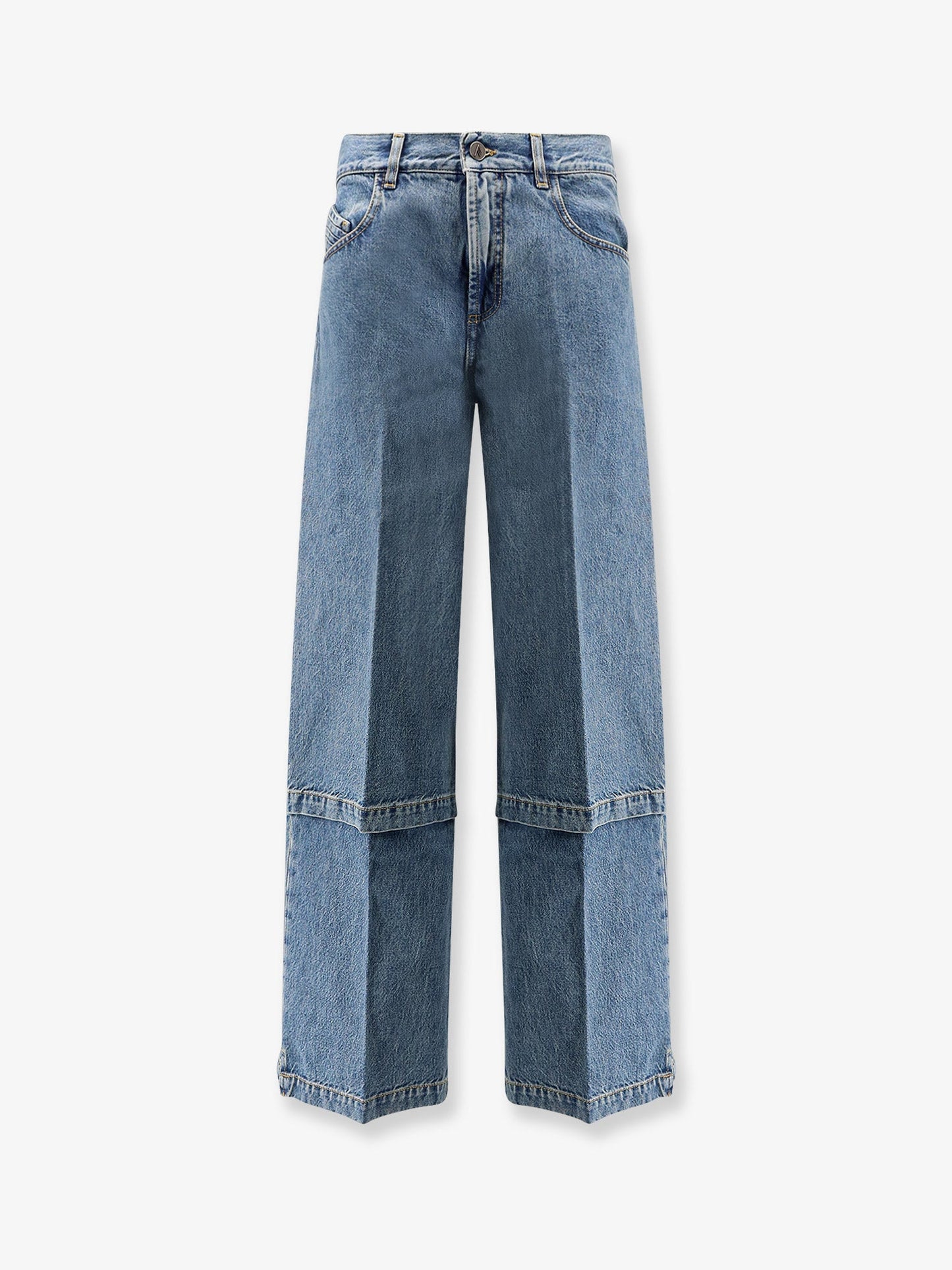 The Attico Women Jeans With Logo Embroidery THE ATTICO