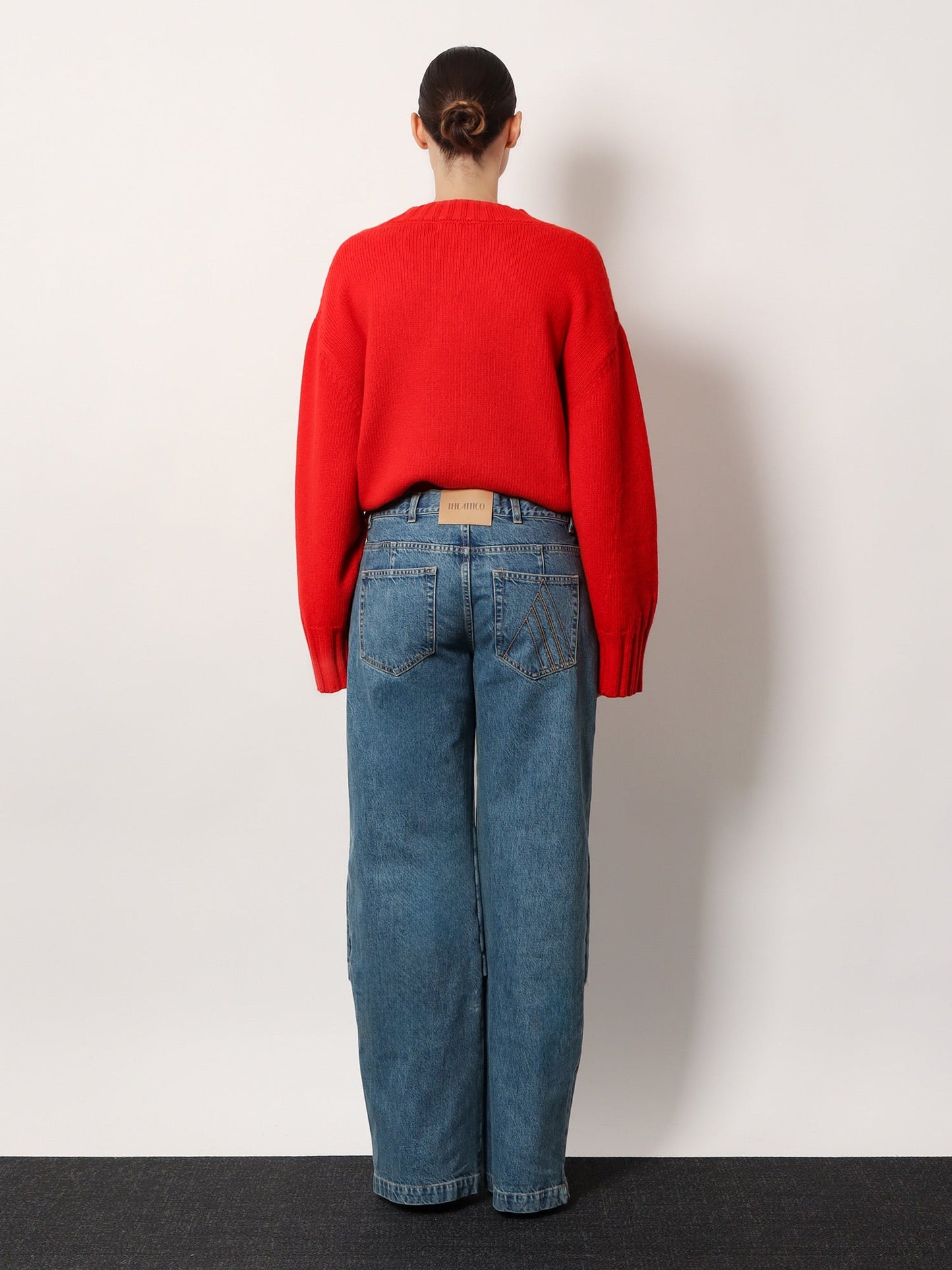 The Attico Women Jeans With Logo Embroidery THE ATTICO