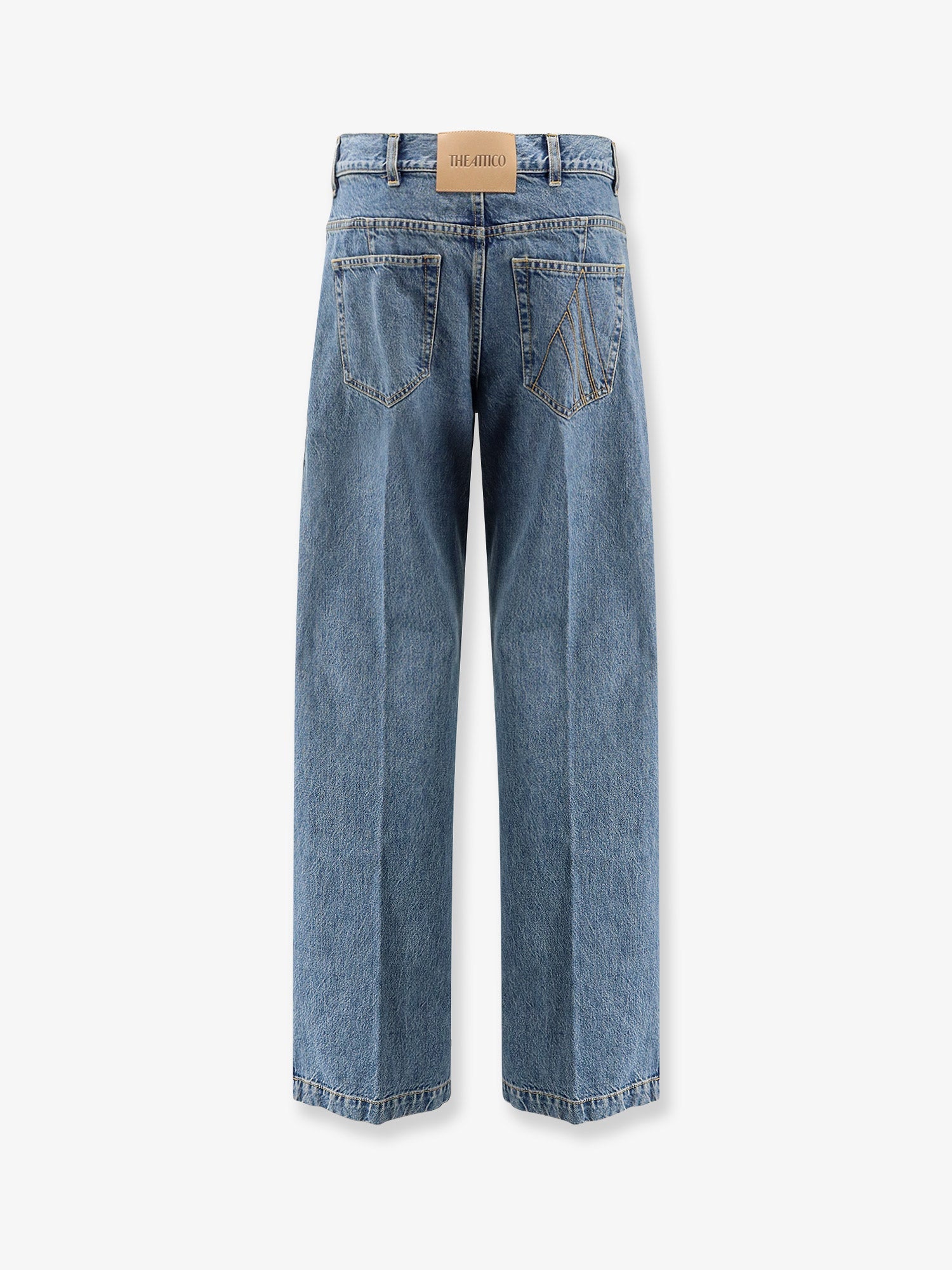The Attico Women Jeans With Logo Embroidery THE ATTICO