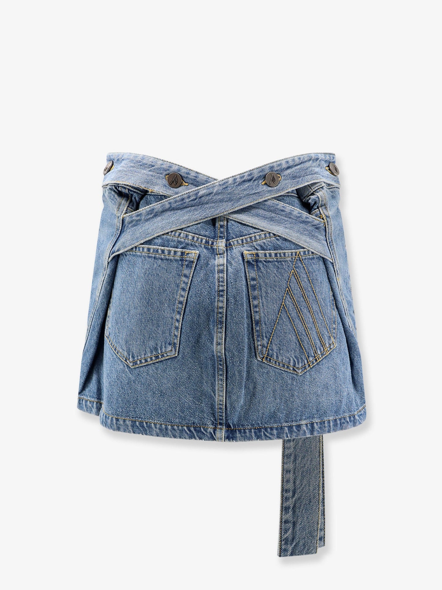 The Attico Women Denim Skirt With Belt THE ATTICO