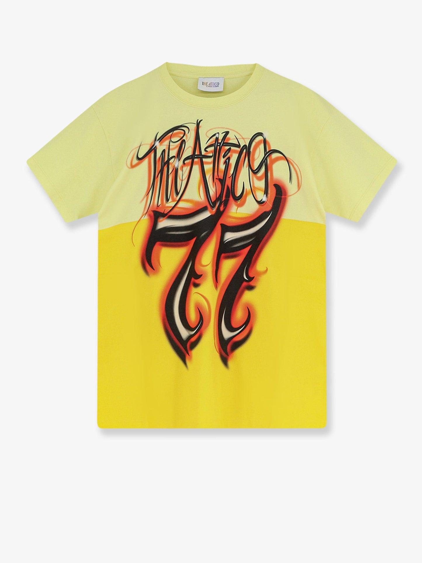 The Attico Women Cotton T-Shirt With Front Logo Print THE ATTICO