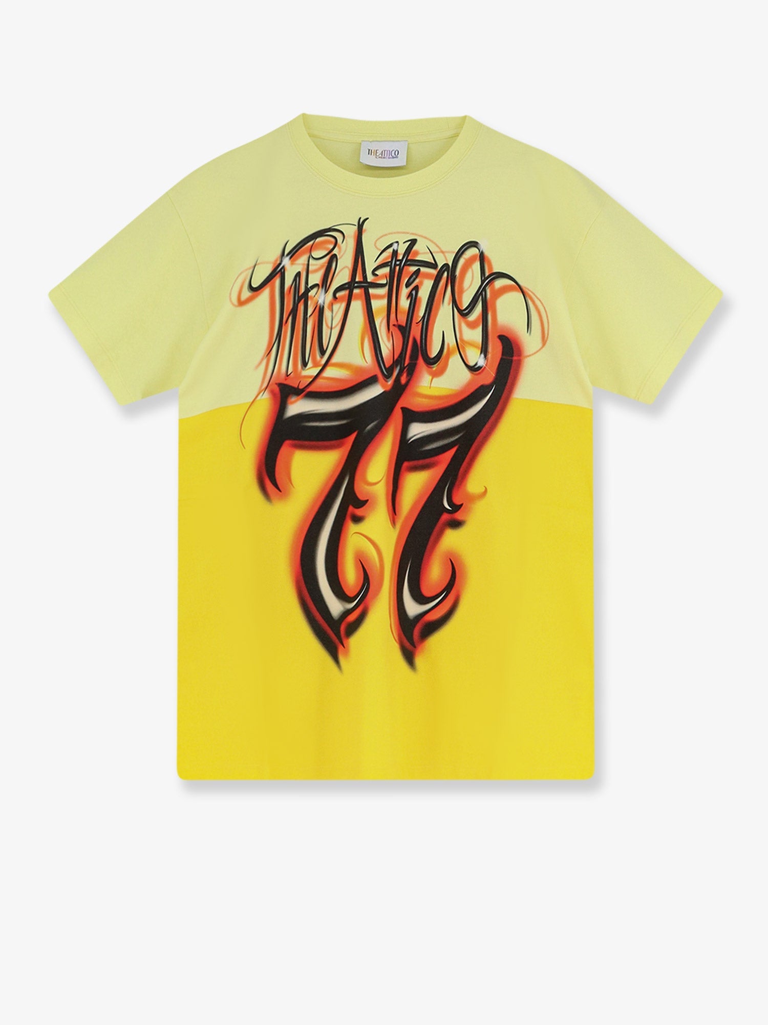The Attico Women Cotton T-Shirt With Front Logo Print THE ATTICO