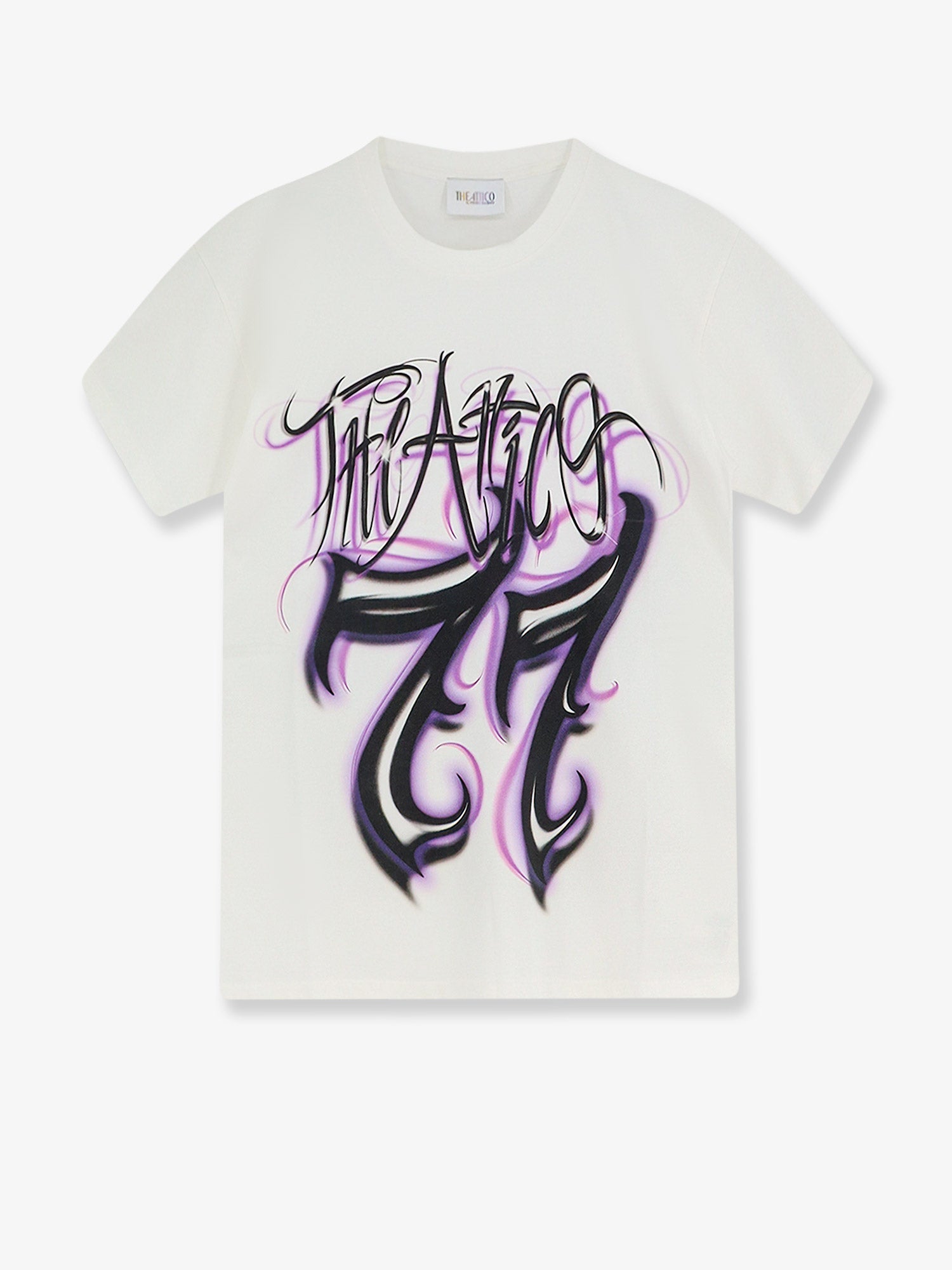 The Attico Women Cotton T-Shirt With Printed Logo On The Front THE ATTICO