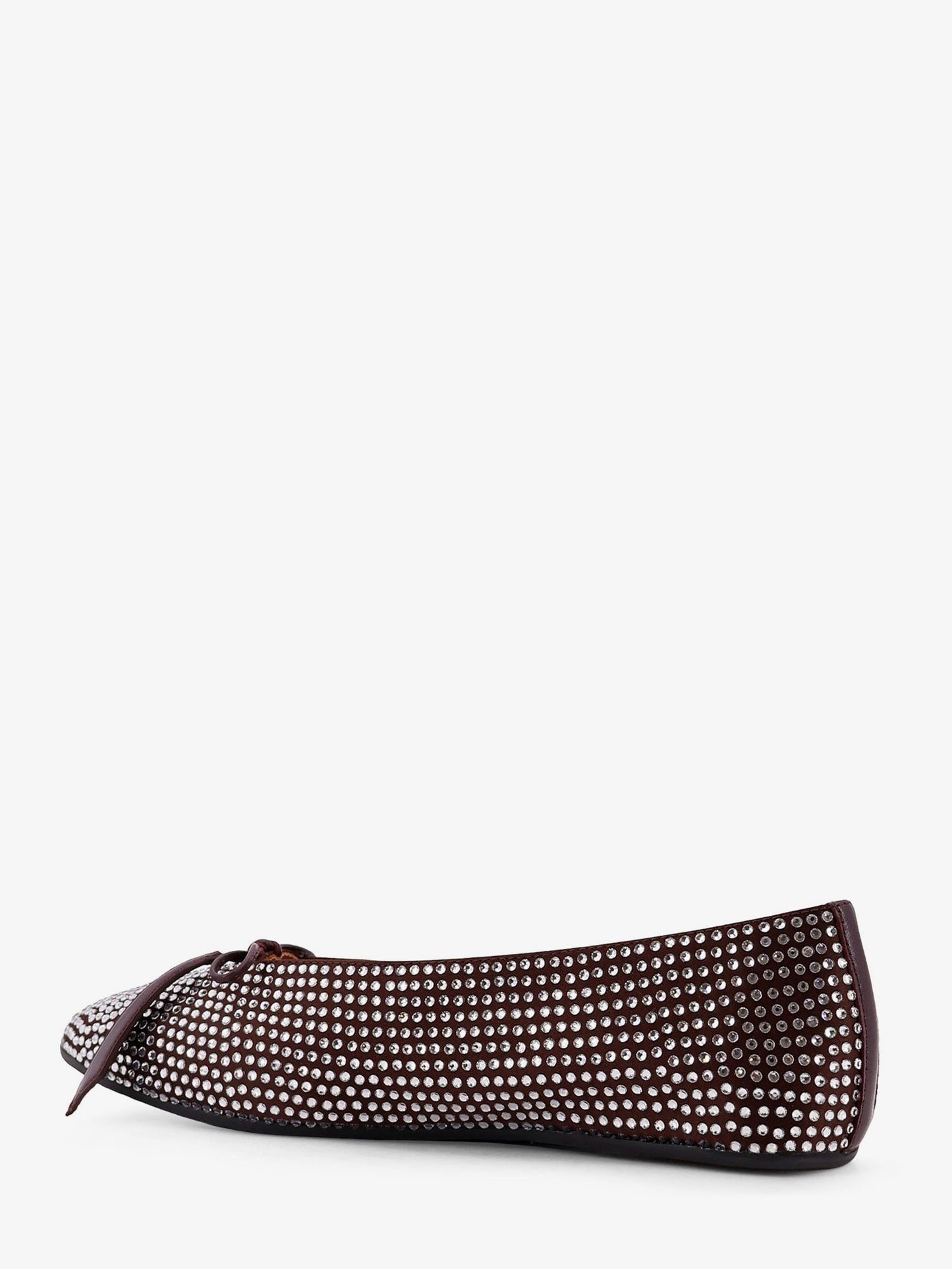 The Attico Women Kali Satin Ballerinas With All-Over Rhinestone Detail THE ATTICO