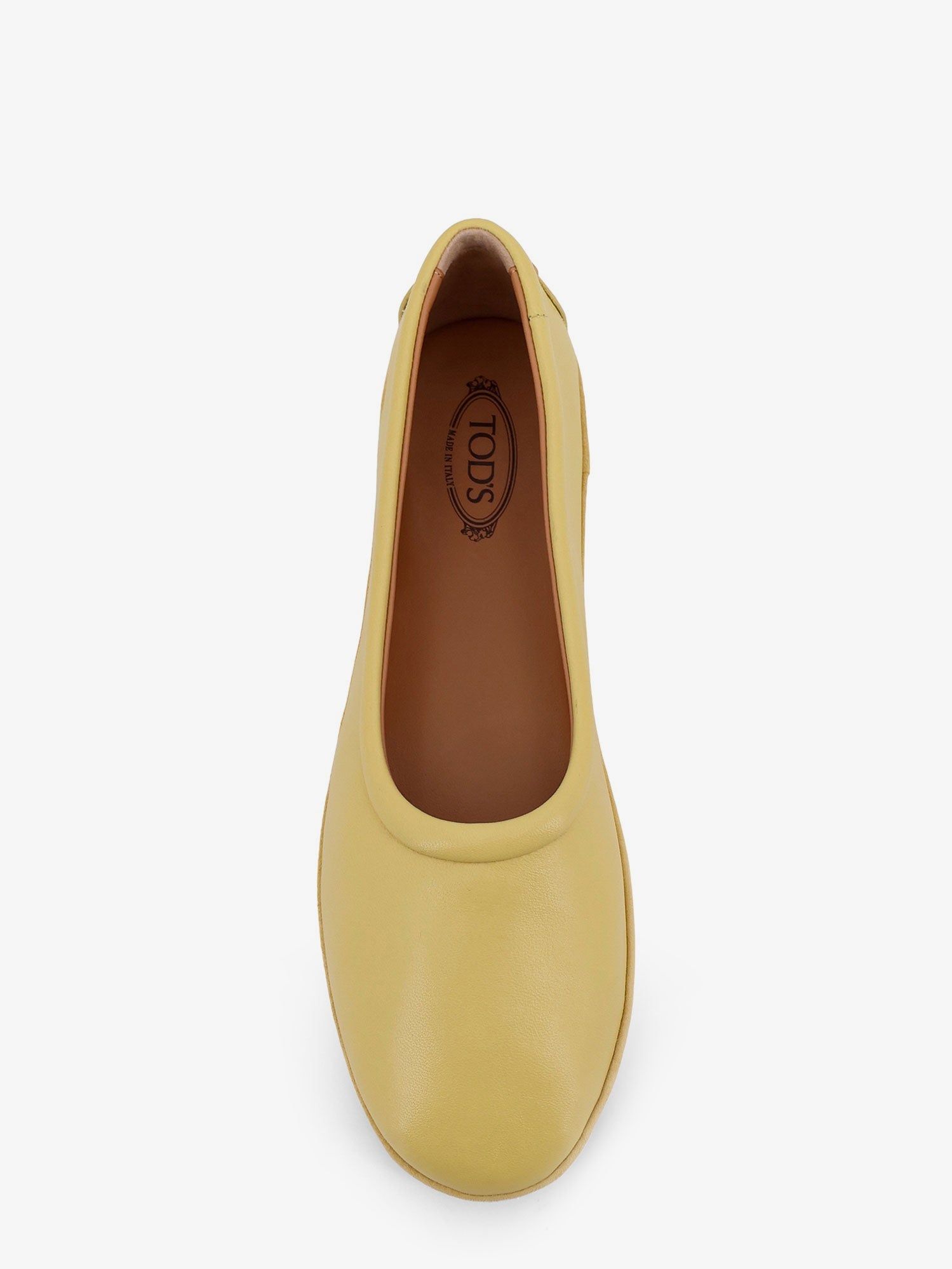Tod's Women Leather Ballerina With Gomminos Detail On The Back TOD'S