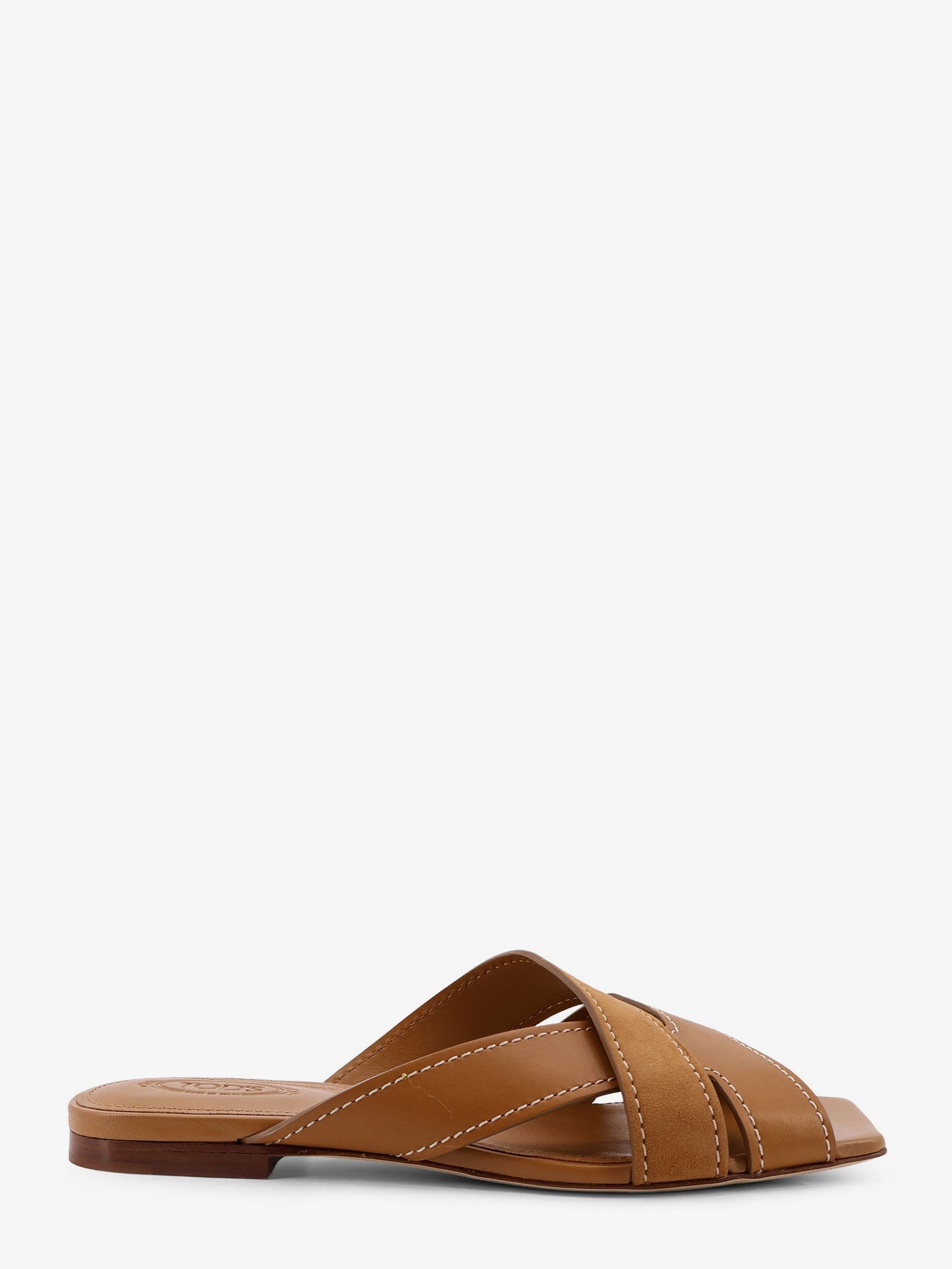 Tod's Women Leather Sandals With Suede Detail TOD'S