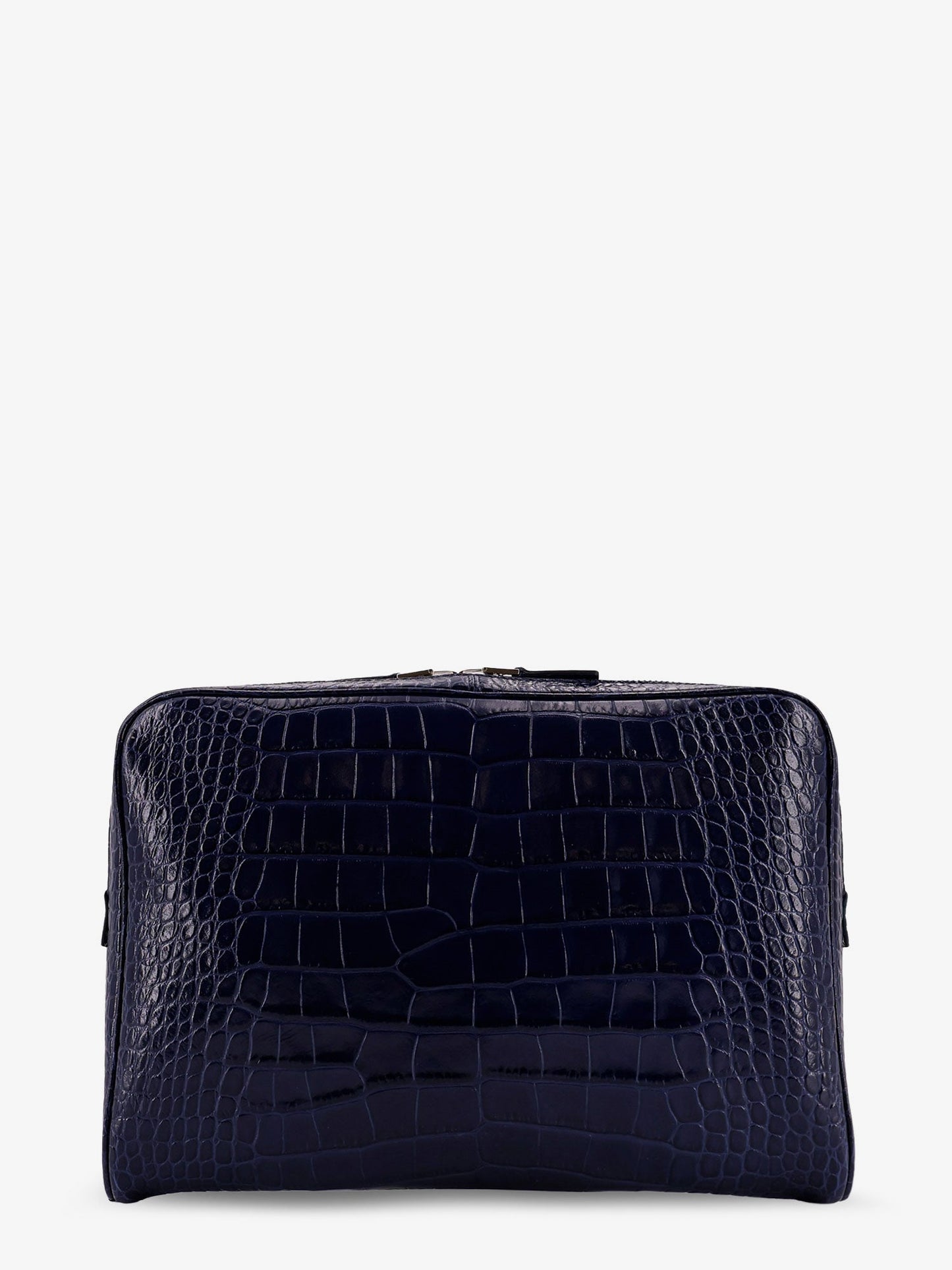 Tom Ford Men Croco Print Leather Laptop Pouch TOM FORD