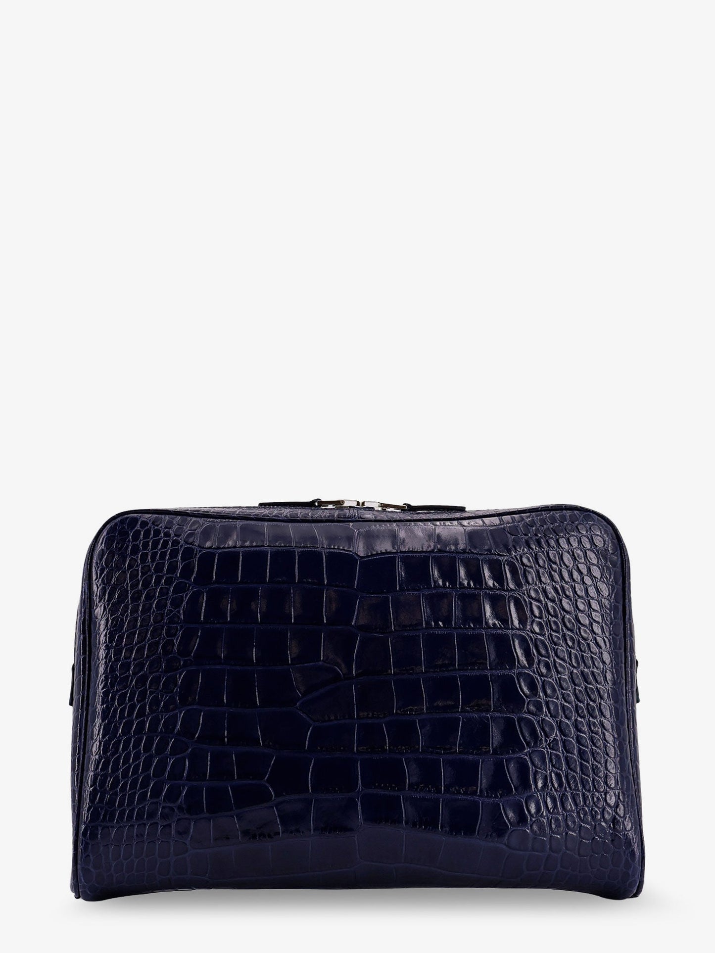 Tom Ford Men Croco Print Leather Laptop Pouch TOM FORD