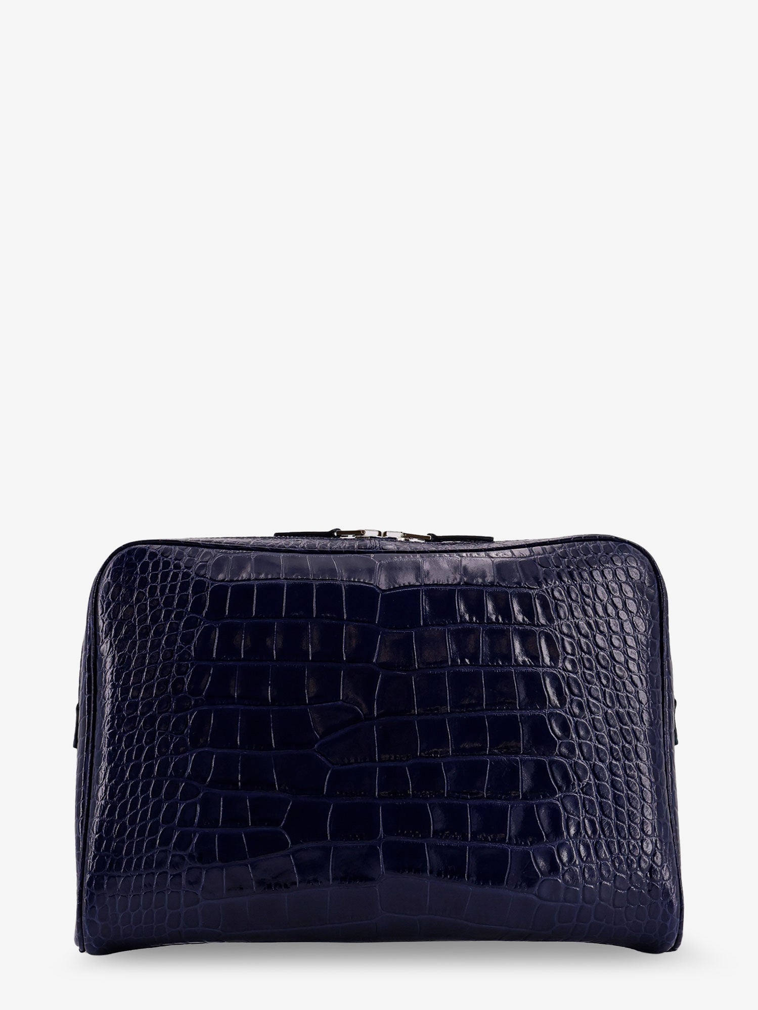 Tom Ford Men Croco Print Leather Laptop Pouch TOM FORD