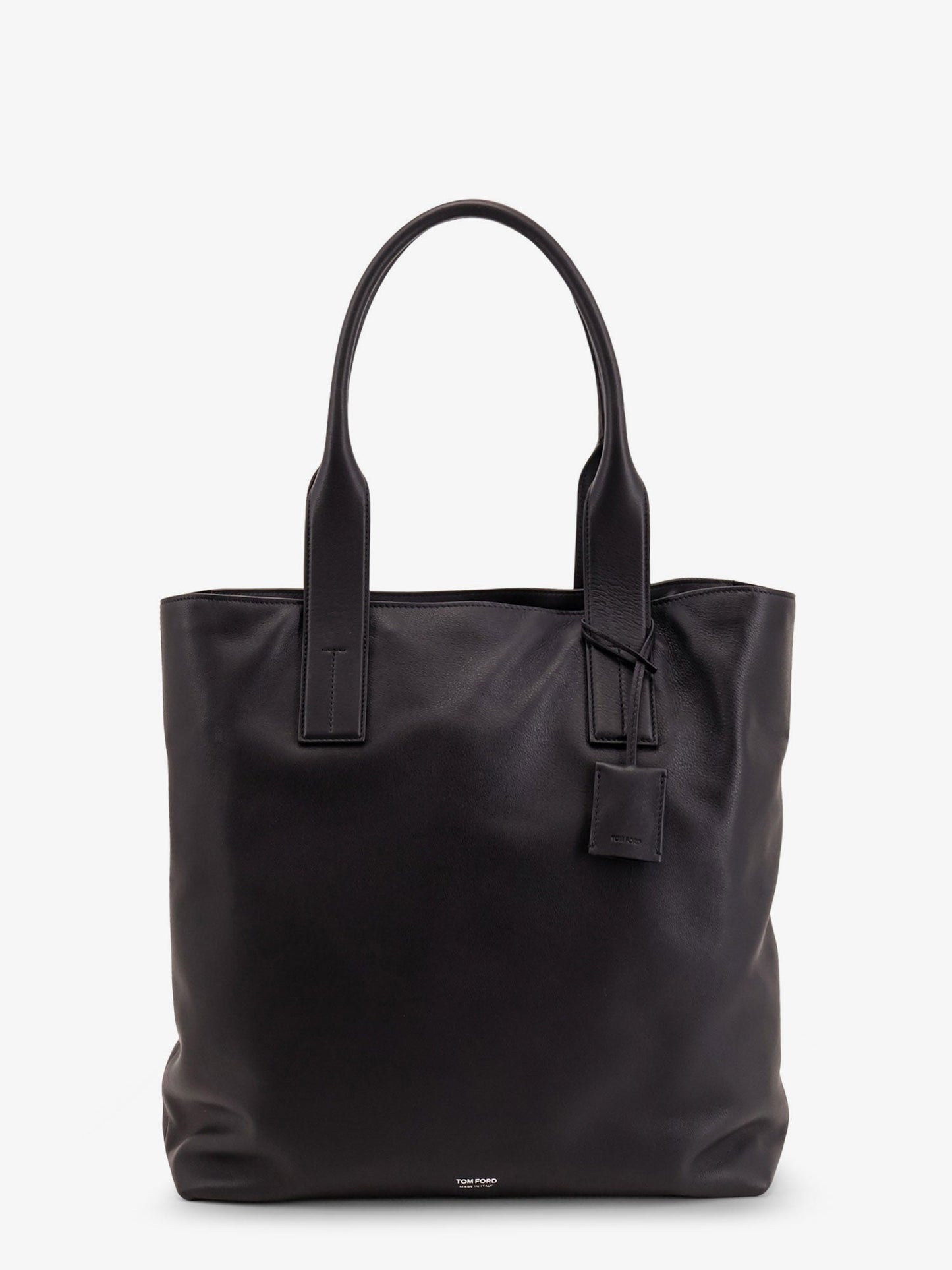 Tom Ford Men Leather Shopping Bag With Logo Lettering On The Bottom TOM FORD