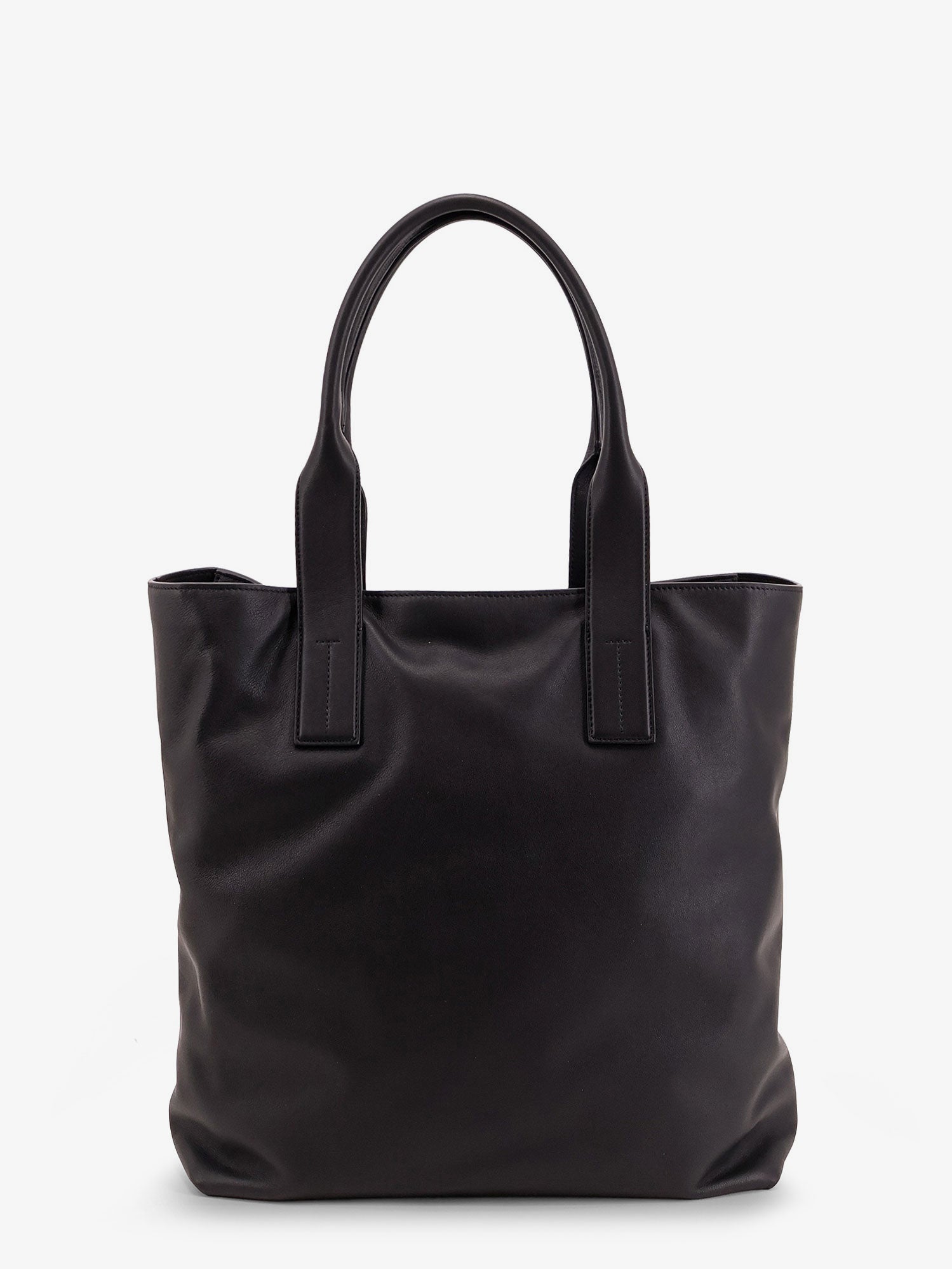 Tom Ford Men Leather Shopping Bag With Logo Lettering On The Bottom TOM FORD