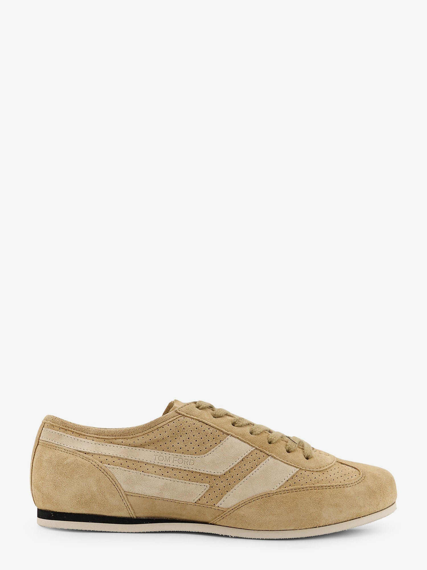 Tom Ford Men Brook Suede Sneakers With Engraved Logo On The Side TOM FORD