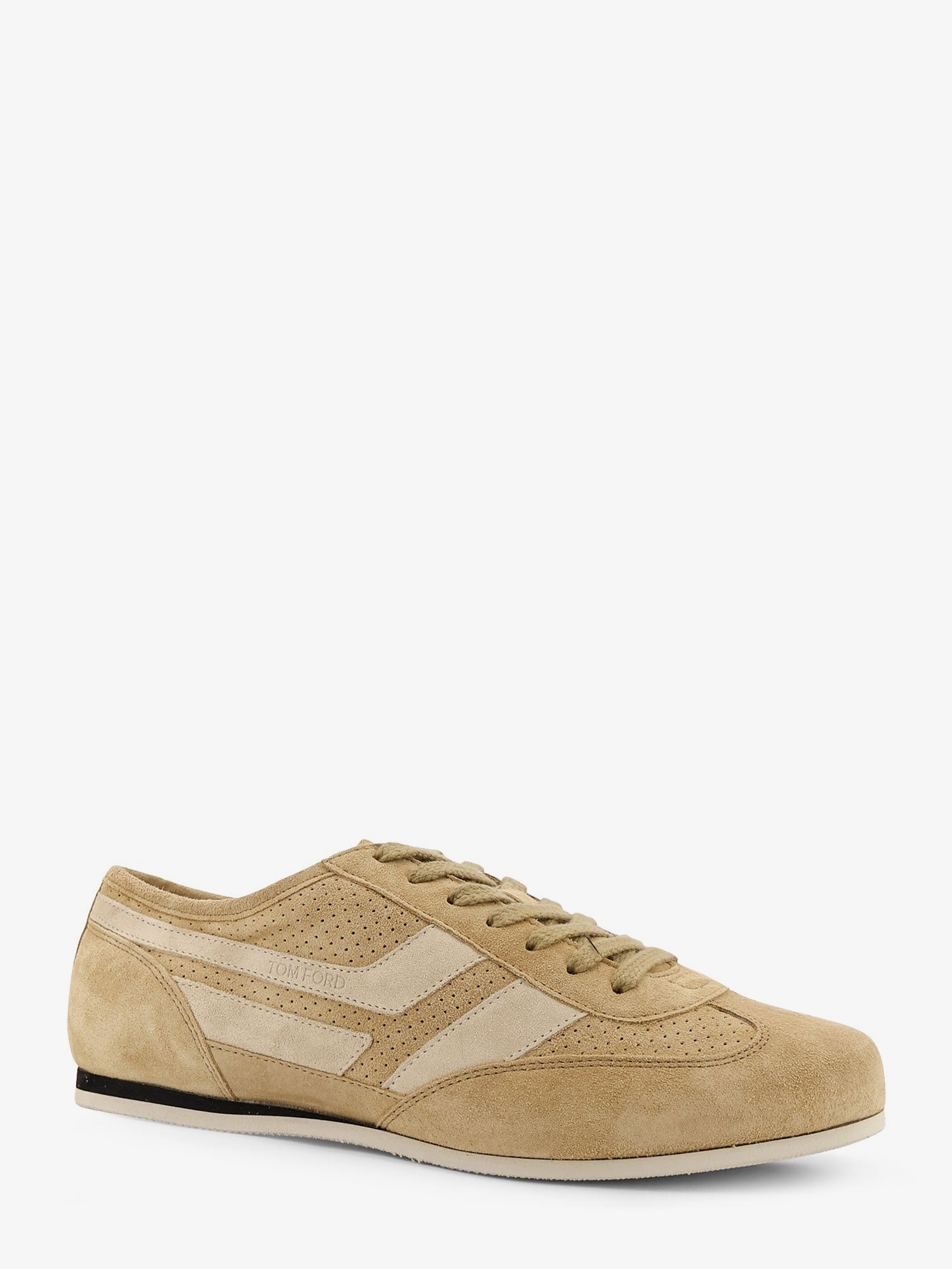 Tom Ford Men Brook Suede Sneakers With Engraved Logo On The Side TOM FORD