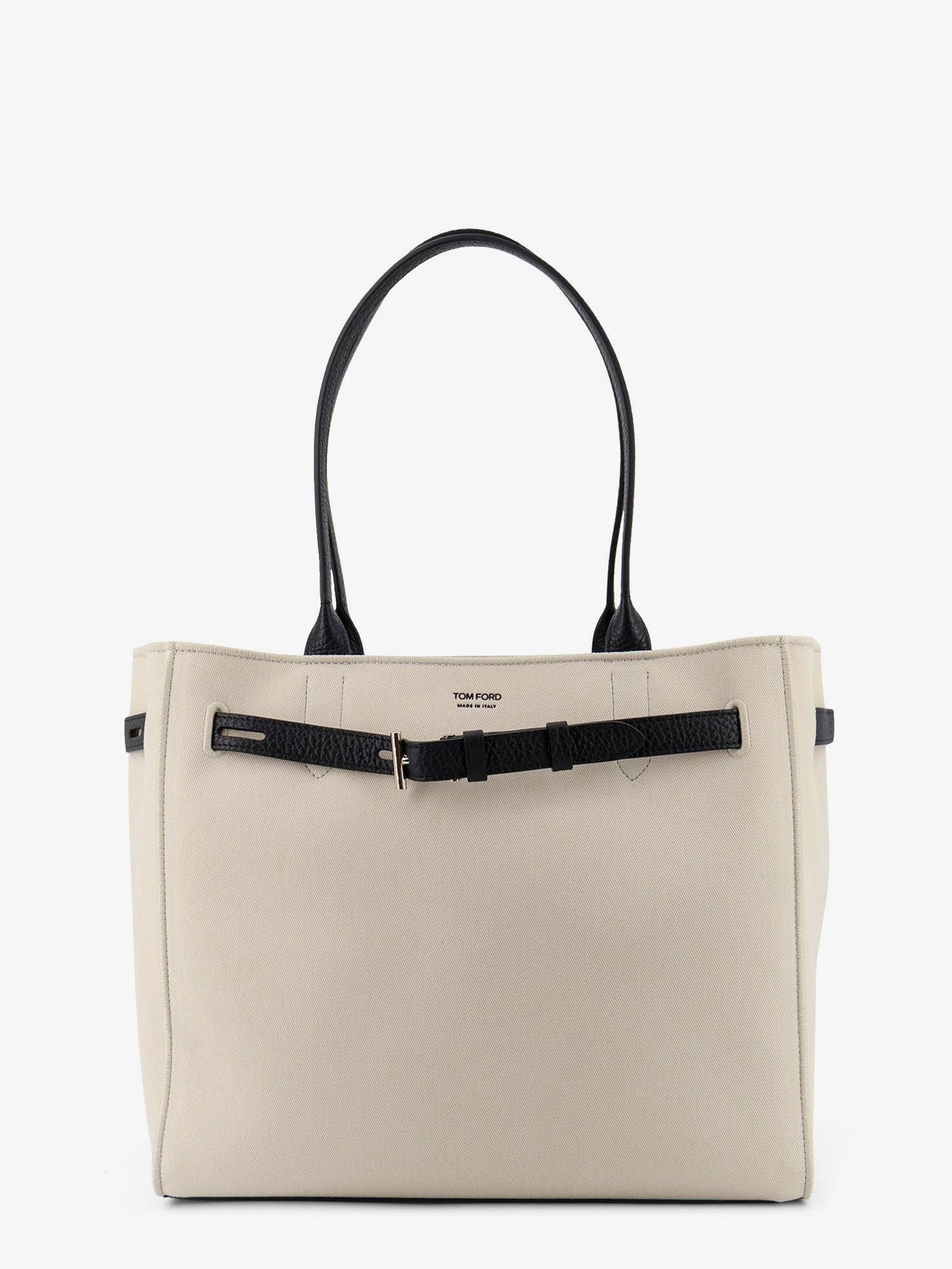 Tom Ford Women Canvas Shoulder Bag With Engraved Logo On The Front TOM FORD