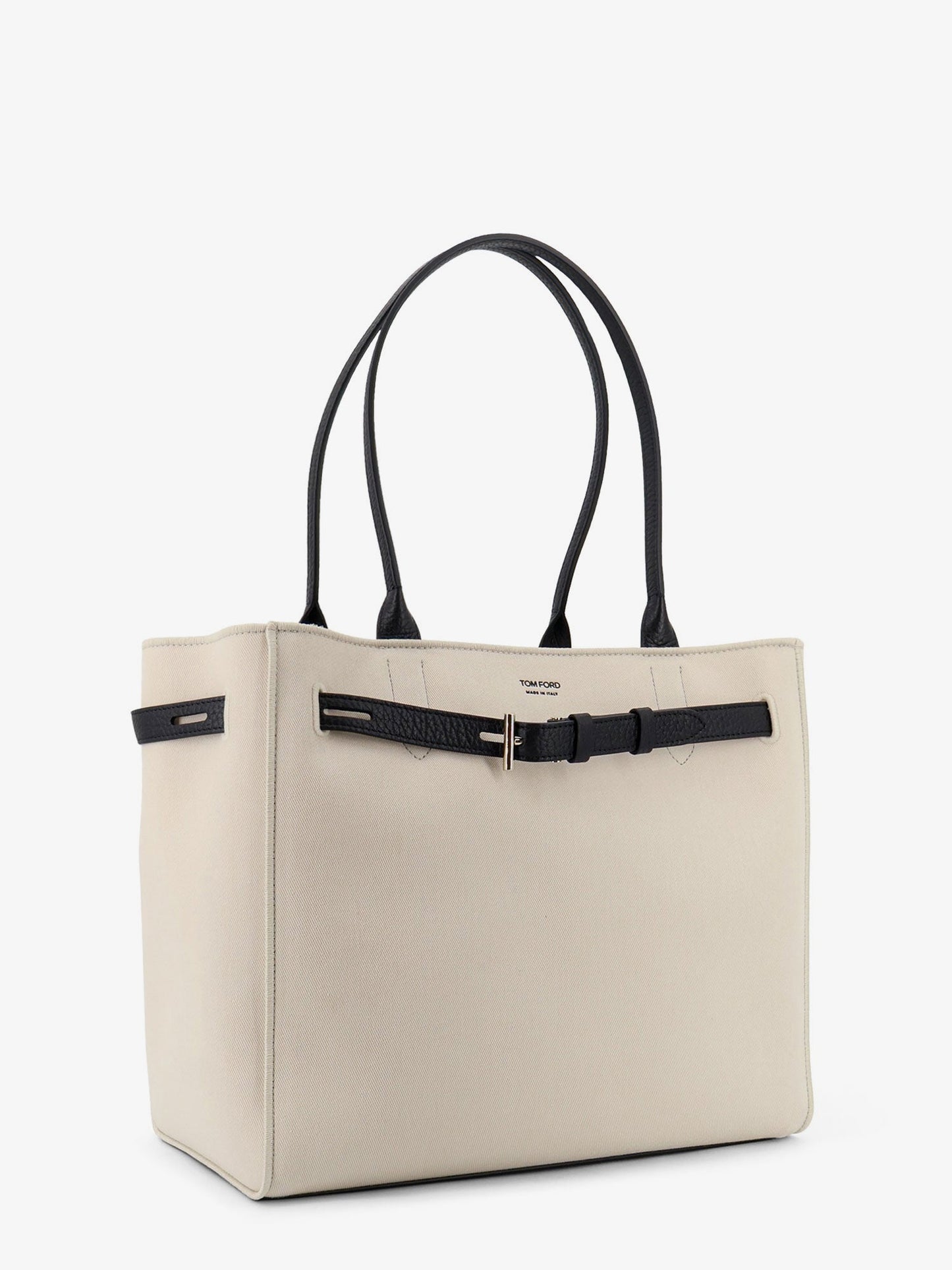 Tom Ford Women Canvas Shoulder Bag With Engraved Logo On The Front TOM FORD