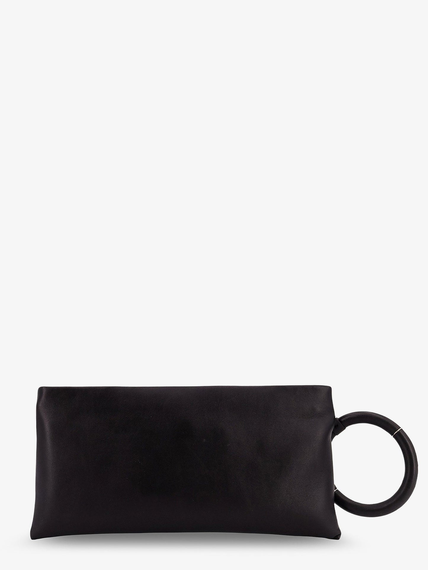 Tom Ford Women Aura Leather Clutch Bag With Lettering Logo On The Front TOM FORD