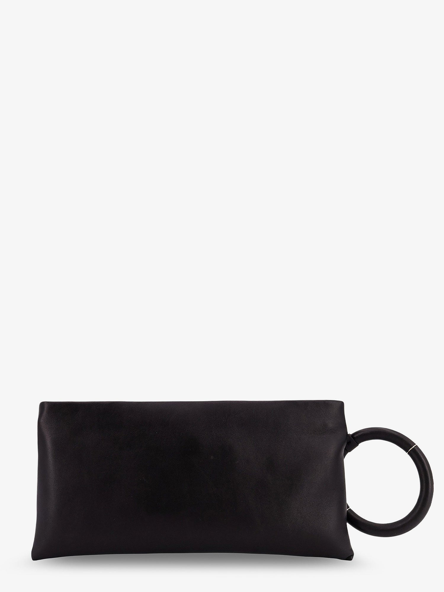 Tom Ford Women Aura Leather Clutch Bag With Lettering Logo On The Front TOM FORD