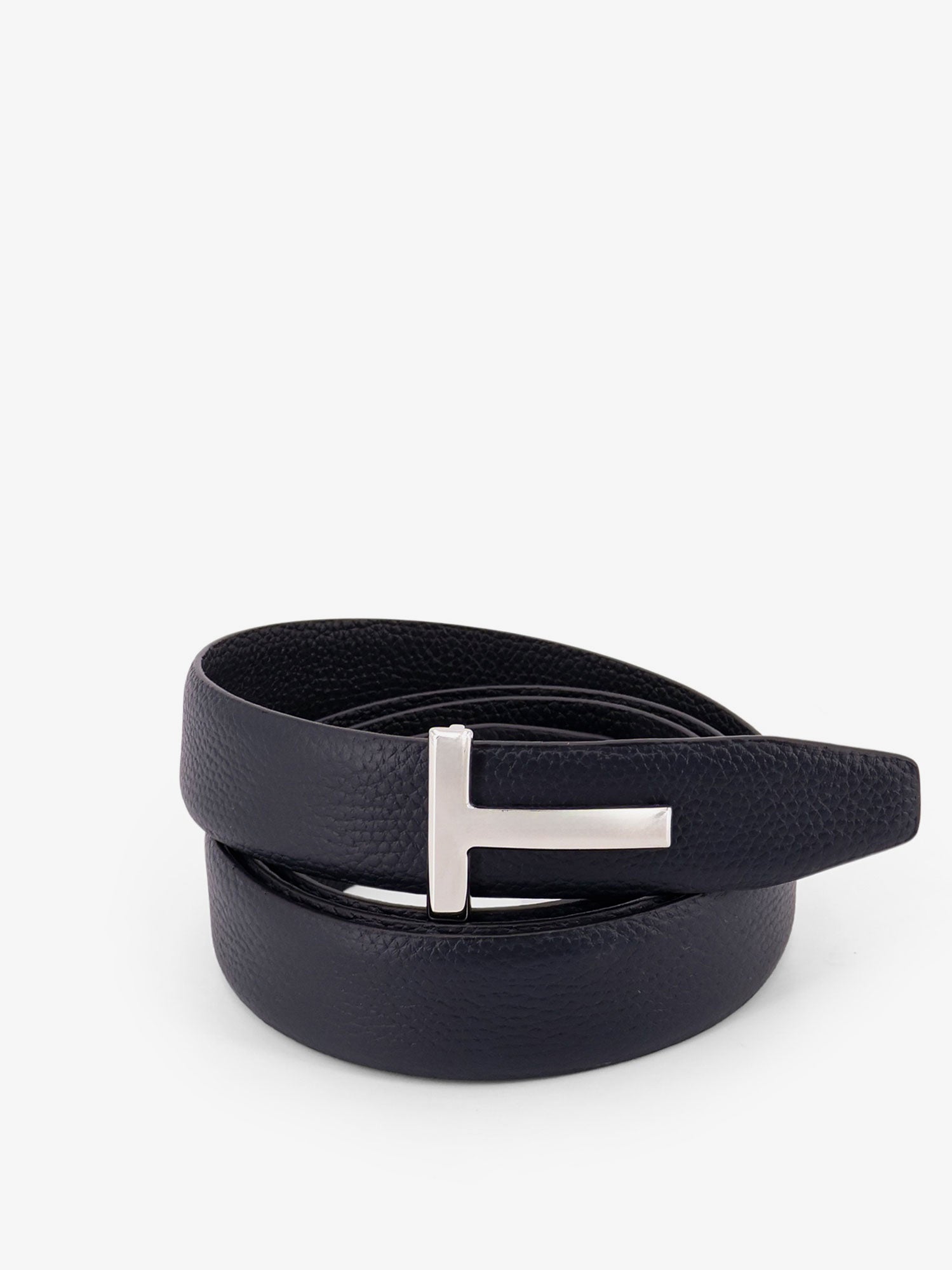 Tom Ford Men Hammered Leather Belt TOM FORD