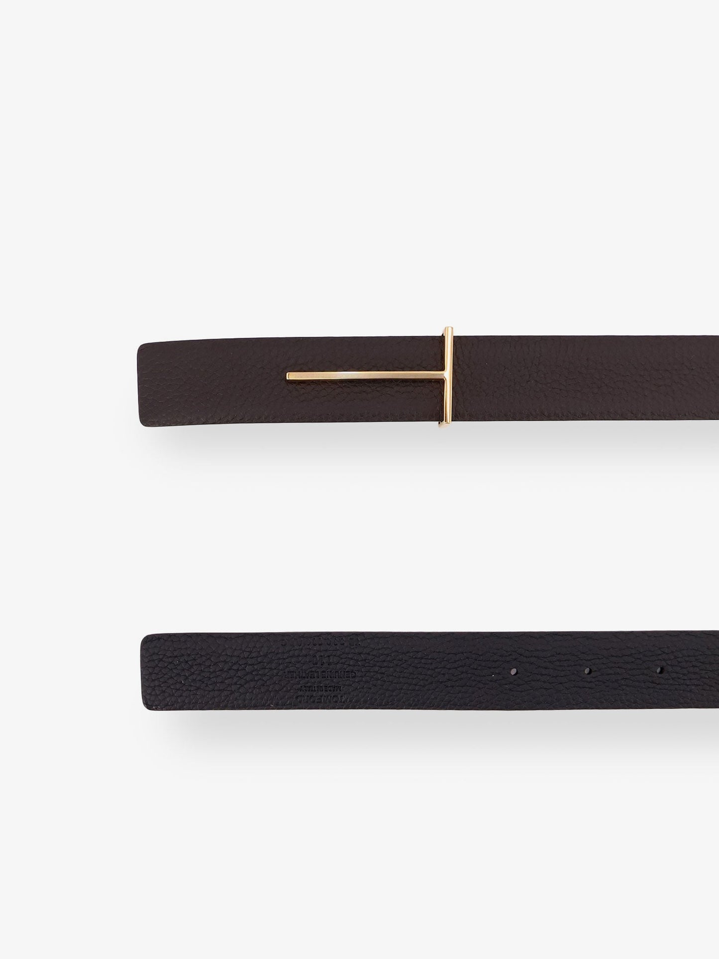 Tom Ford Men Hammered Leather Belt TOM FORD