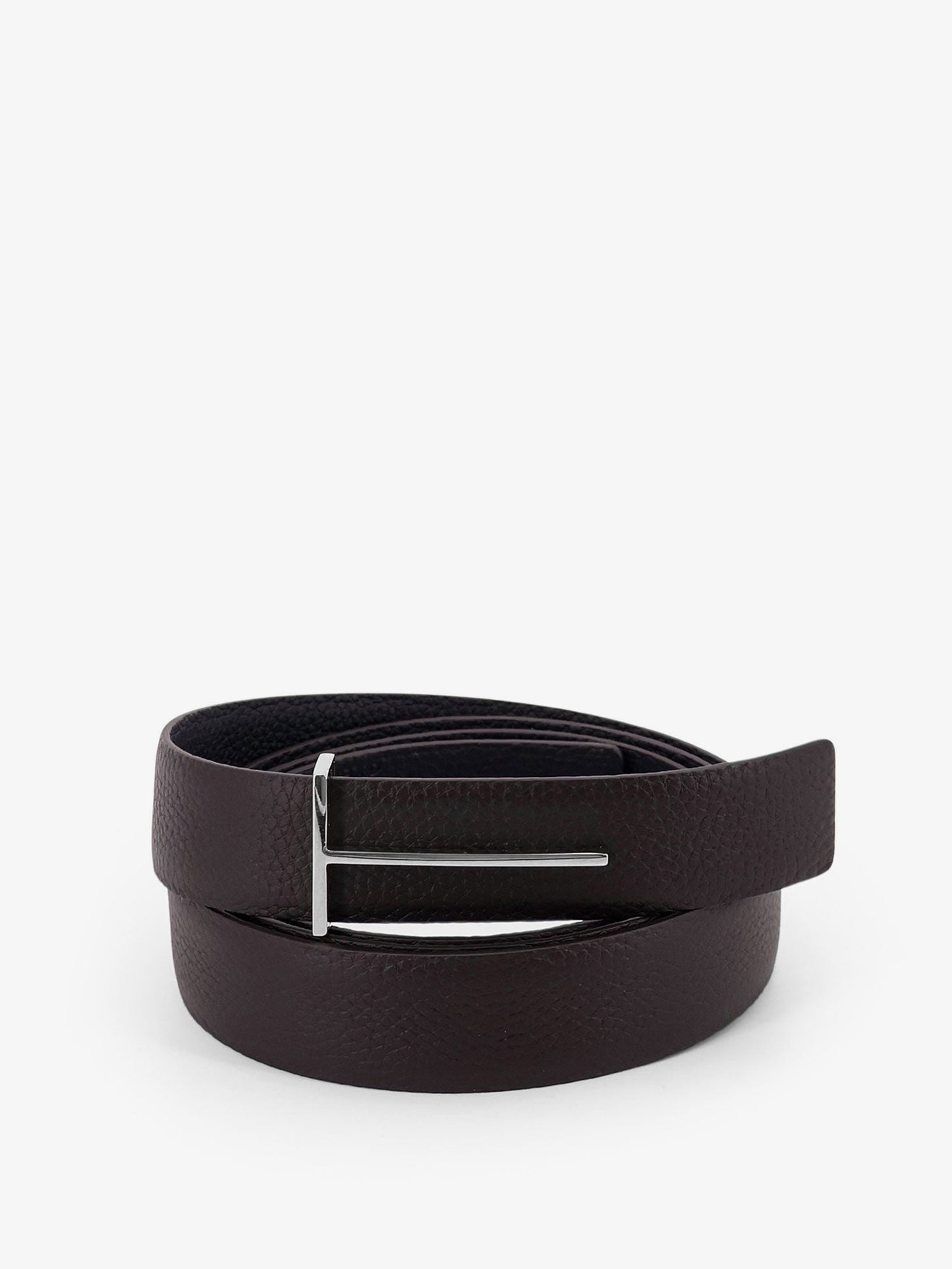 Tom Ford Men Hammered Leather Belt TOM FORD