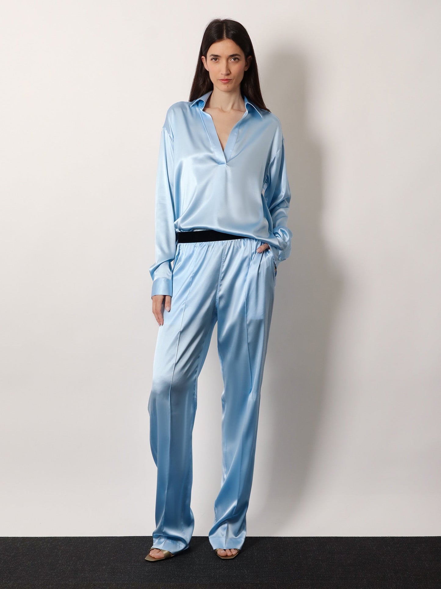 Tom Ford Women Stretch Satin Shirt TOM FORD