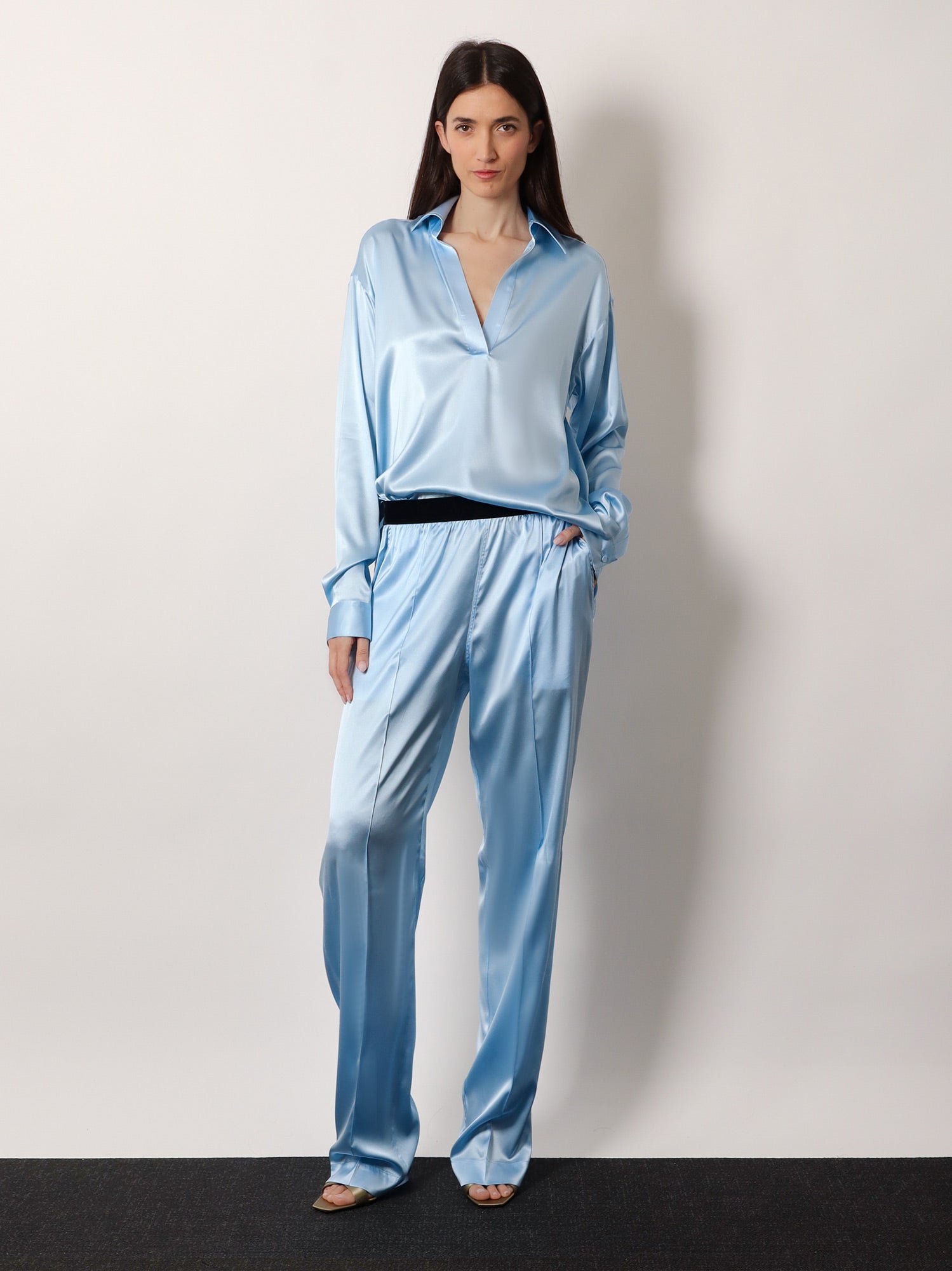 Tom Ford Women Stretch Satin Shirt TOM FORD