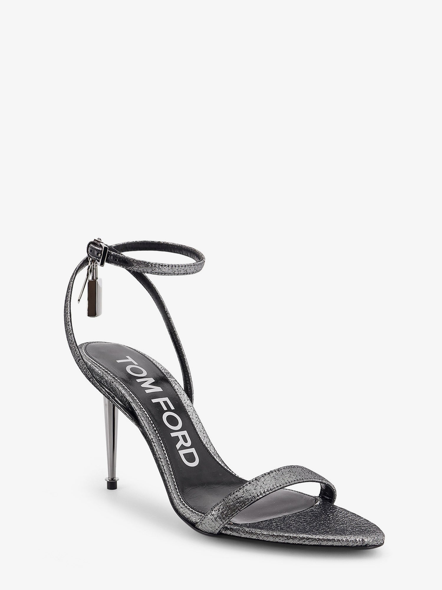 Tom Ford Women Laminated Heeled Sandals With Laminated Effect TOM FORD