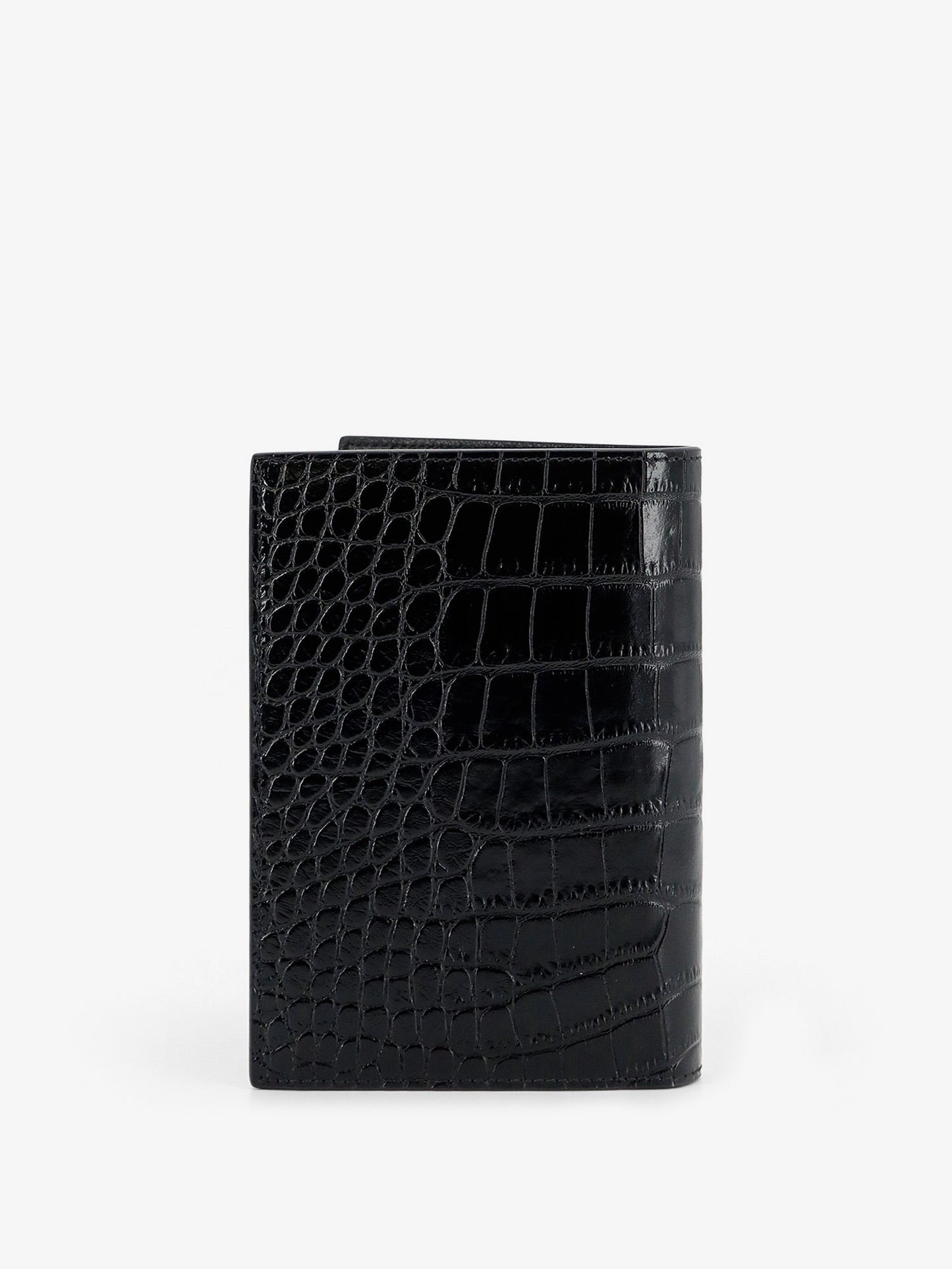 Tom Ford Men Leather Wallet With Crocodile Print TOM FORD