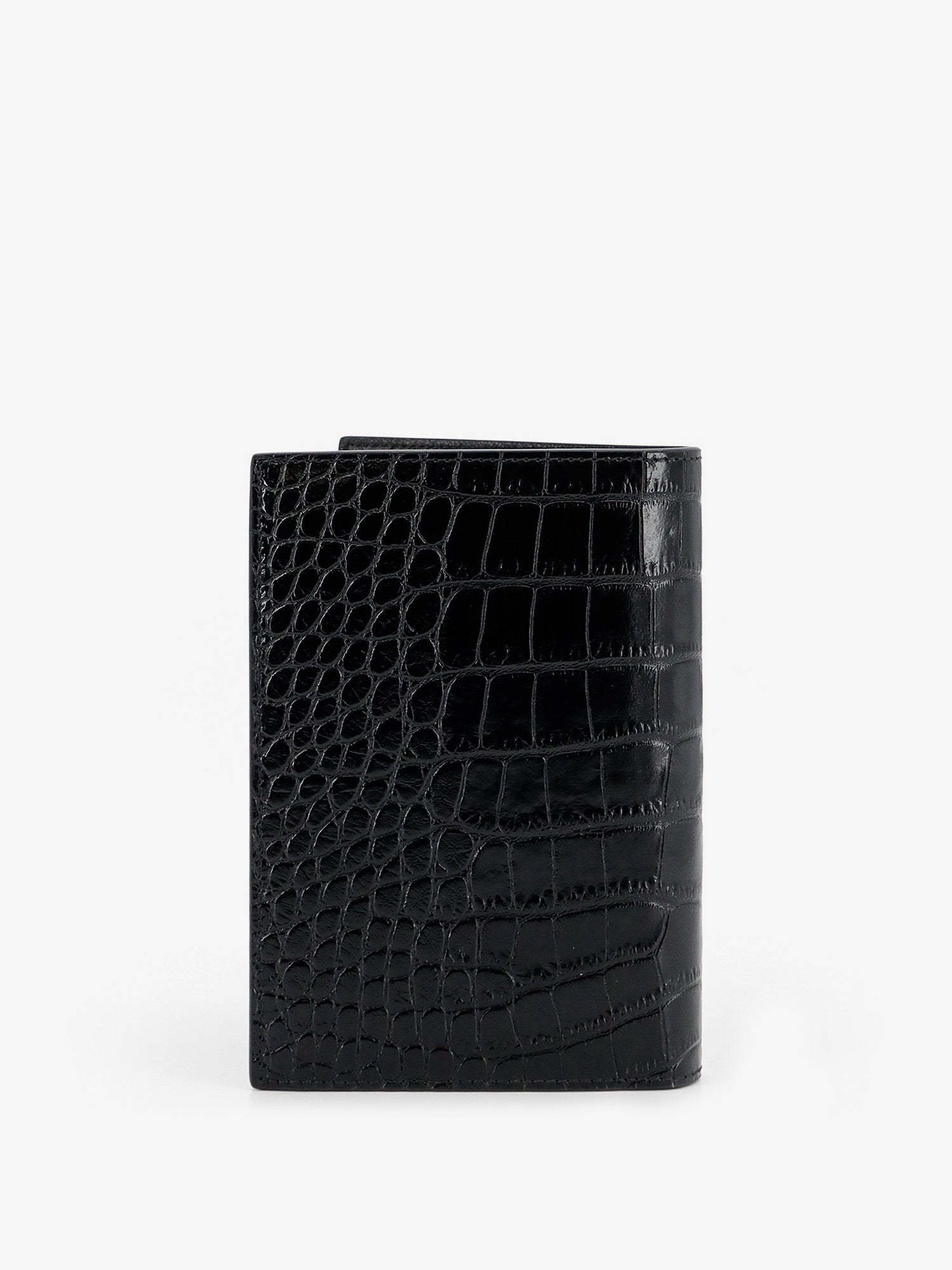 Tom Ford Men Leather Wallet With Crocodile Print TOM FORD