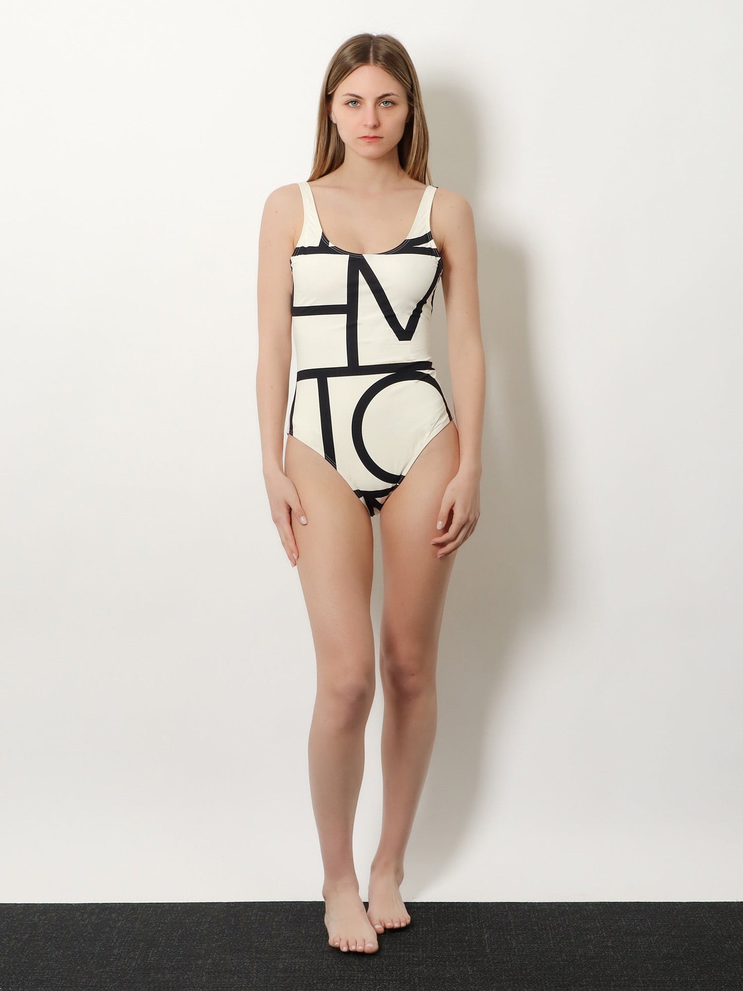 Toteme Women One-Piece Swimsuit With Monogram Print TOTEME